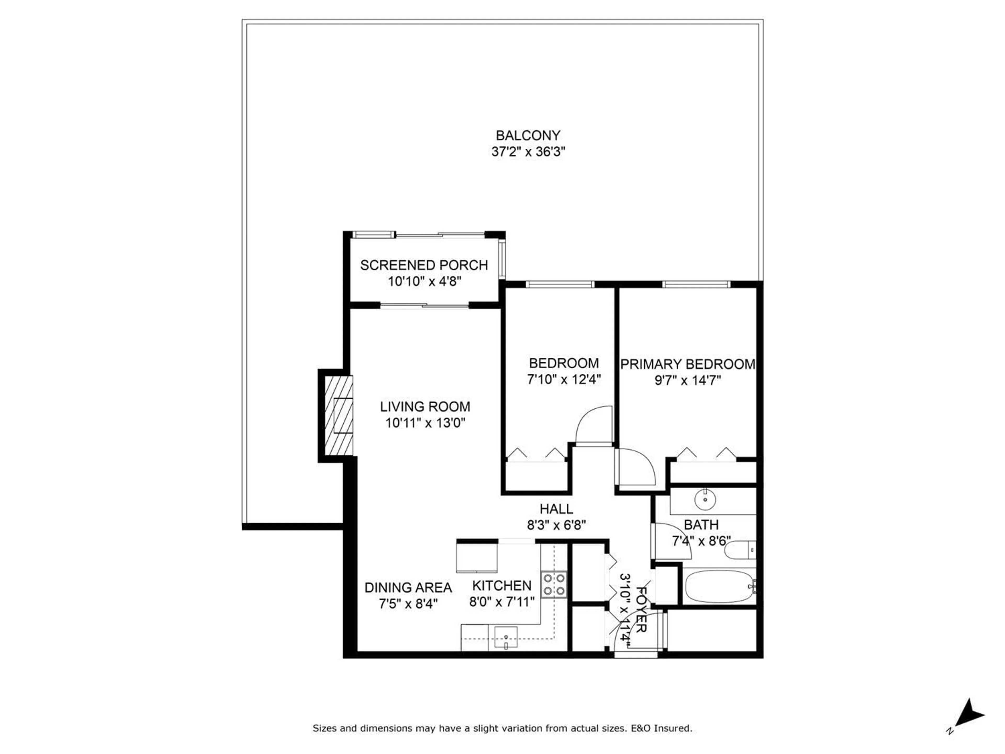 Floor plan for 108 - 45749 SPADINA AVENUE, Chilliwack British Columbia V2P1T5