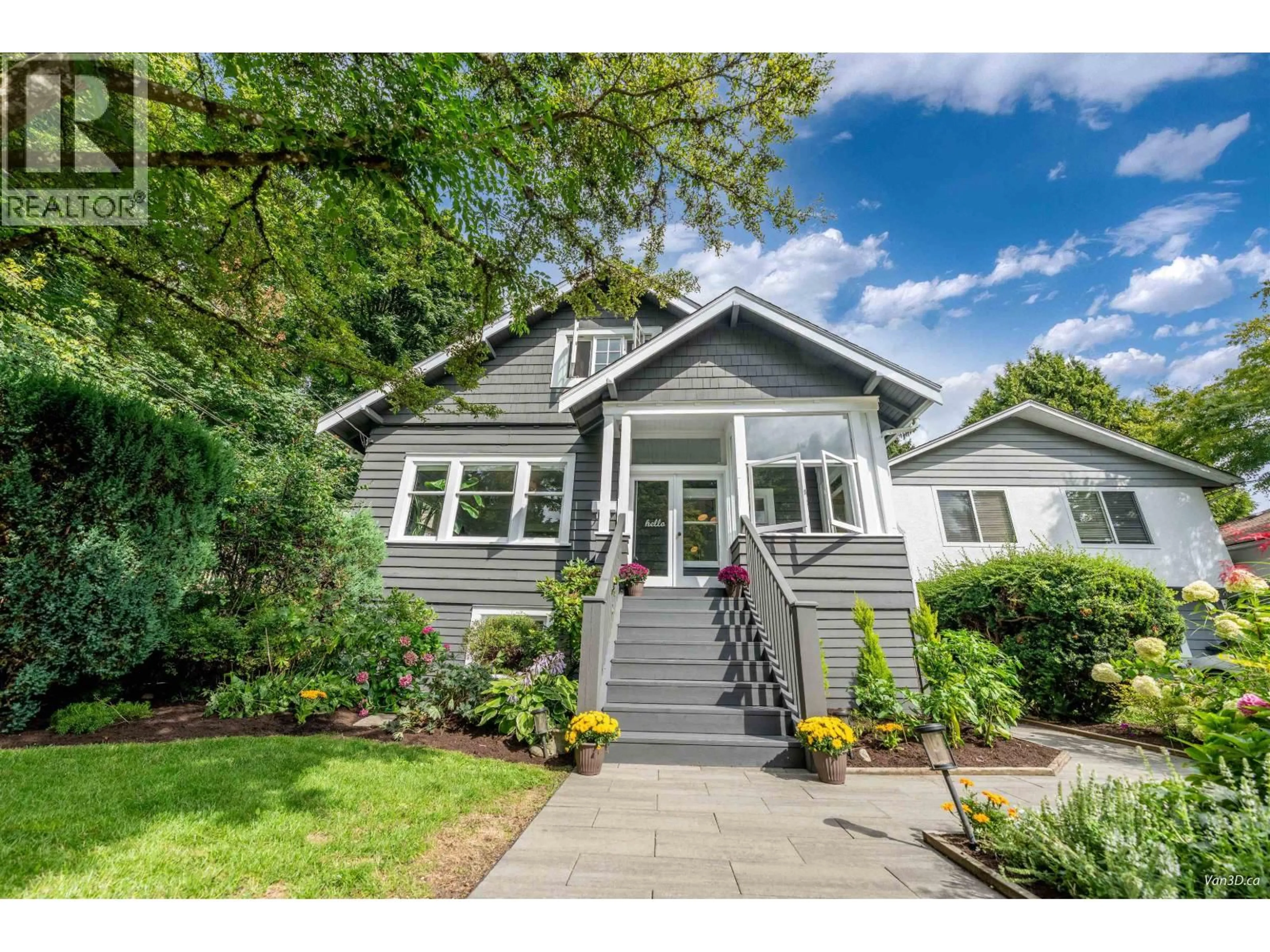 Home with vinyl exterior material, street for 1866 BOWSER AVENUE, North Vancouver British Columbia V7P2Y7
