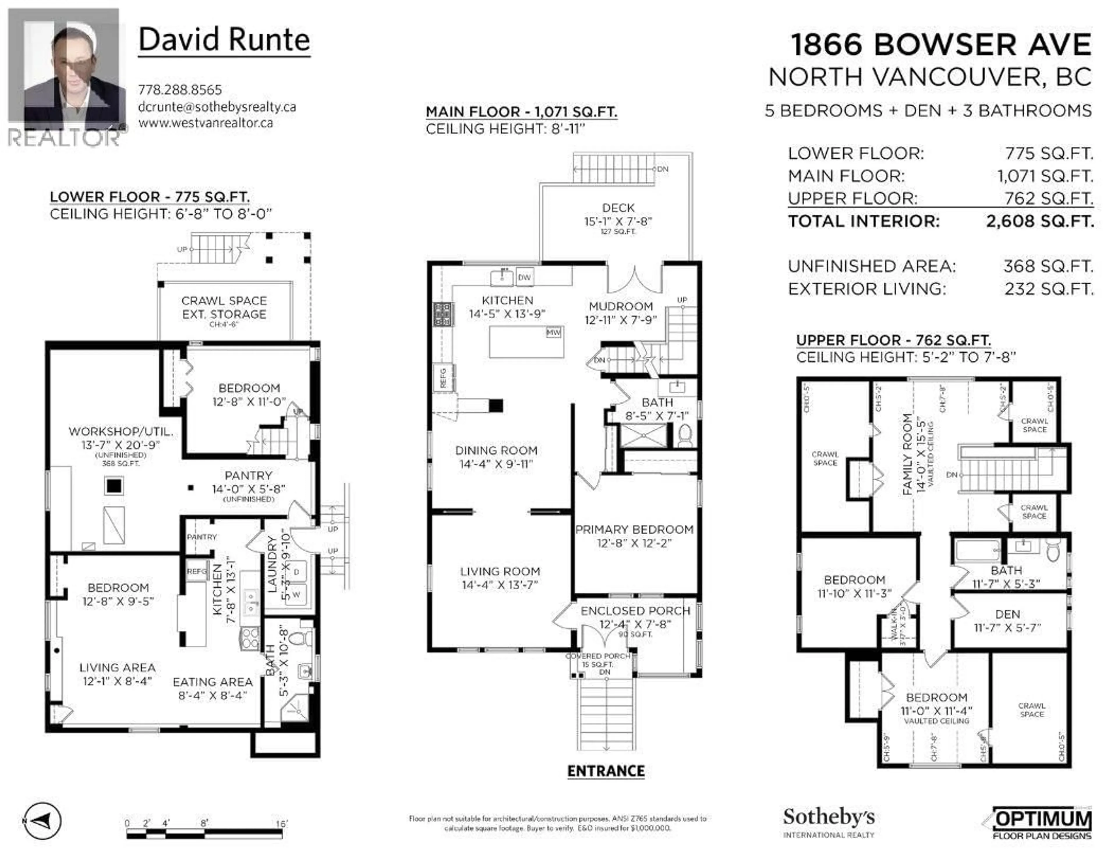 Floor plan for 1866 BOWSER AVENUE, North Vancouver British Columbia V7P2Y7