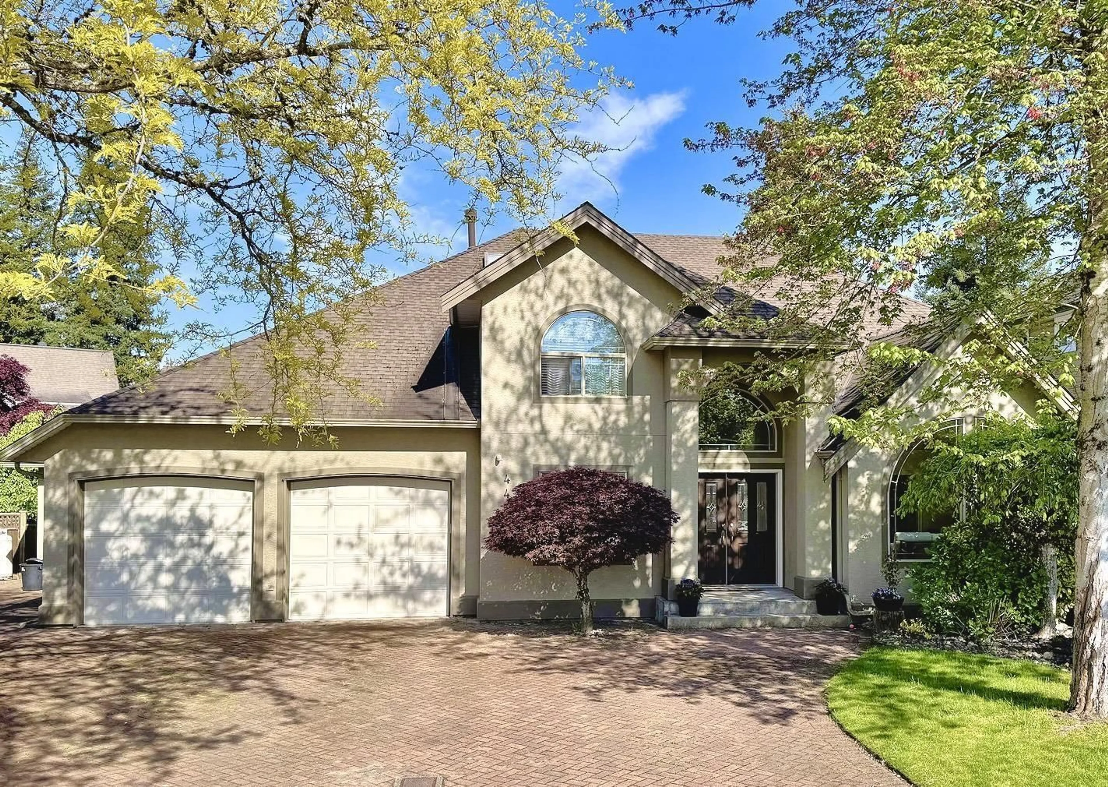 Home with brick exterior material, street for 4456 209A, Langley British Columbia V3A8Y6