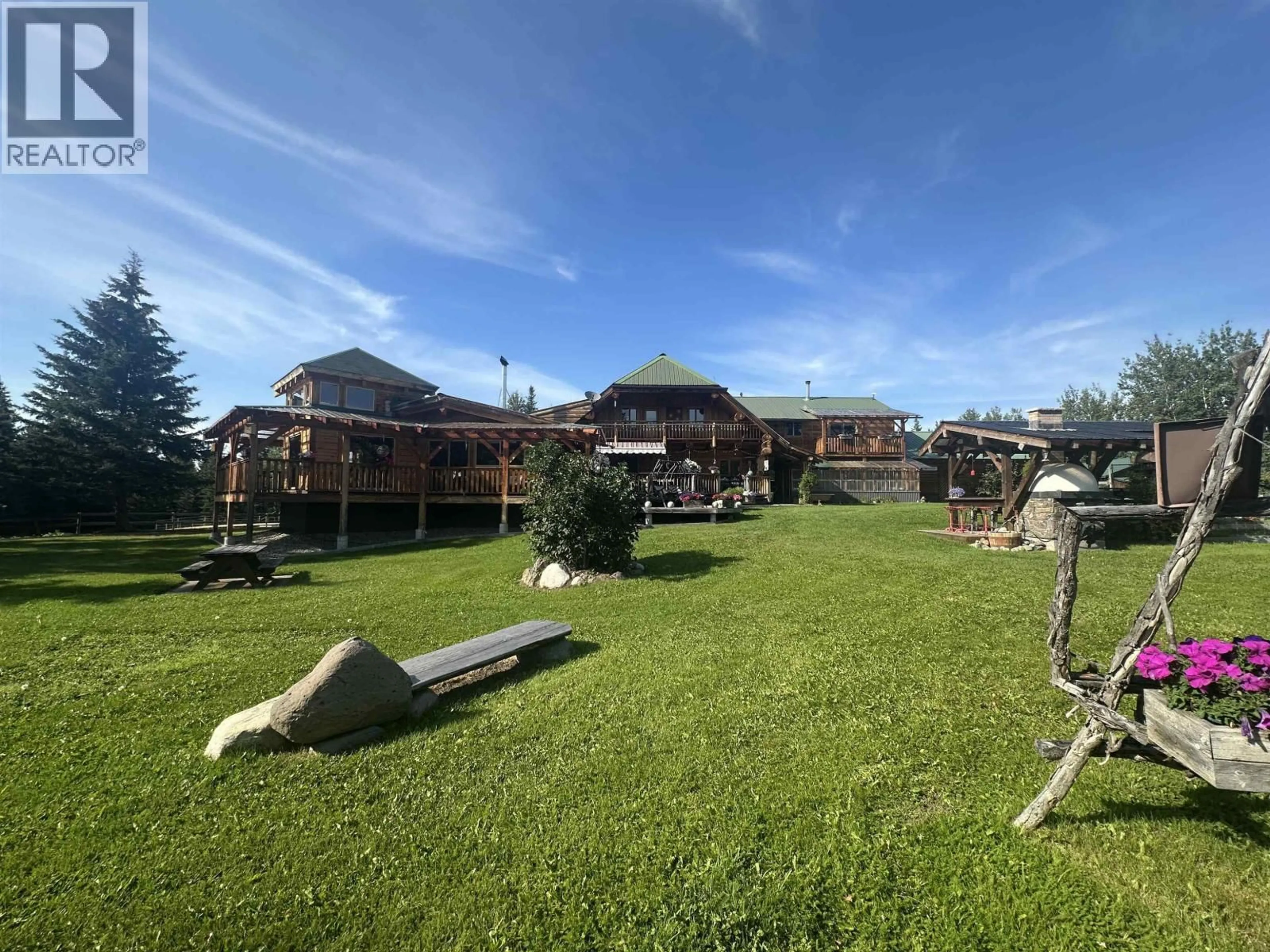 A pic from outside/outdoor area/front of a property/back of a property/a pic from drone, mountain view for 2982 BIG LAKE WEST ROAD, Williams Lake British Columbia V0L1G0