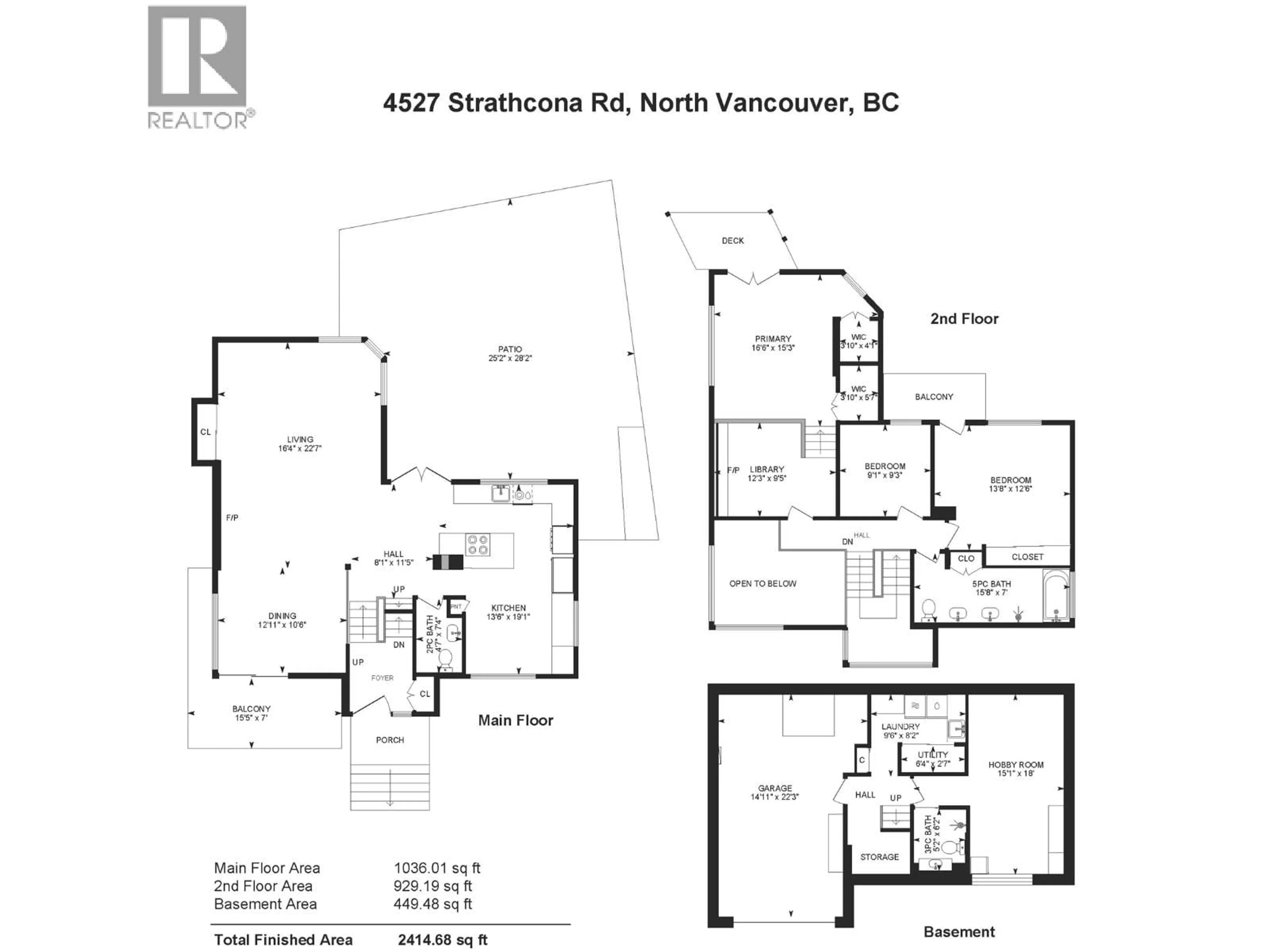 Floor plan for 4527 STRATHCONA ROAD, North Vancouver British Columbia V7G1G7