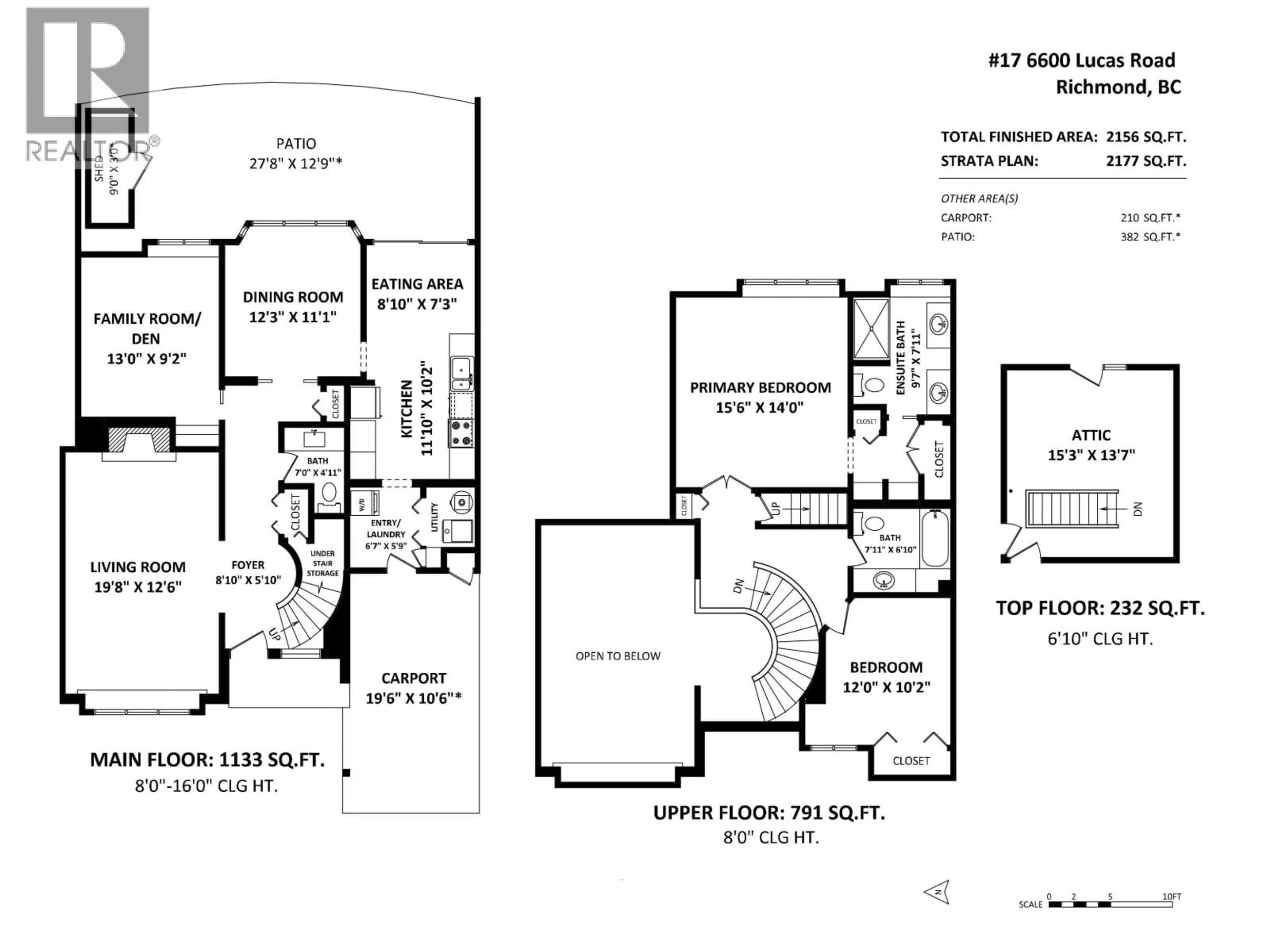 Floor plan for 17 - 6600 LUCAS ROAD, Richmond British Columbia V7C4T1