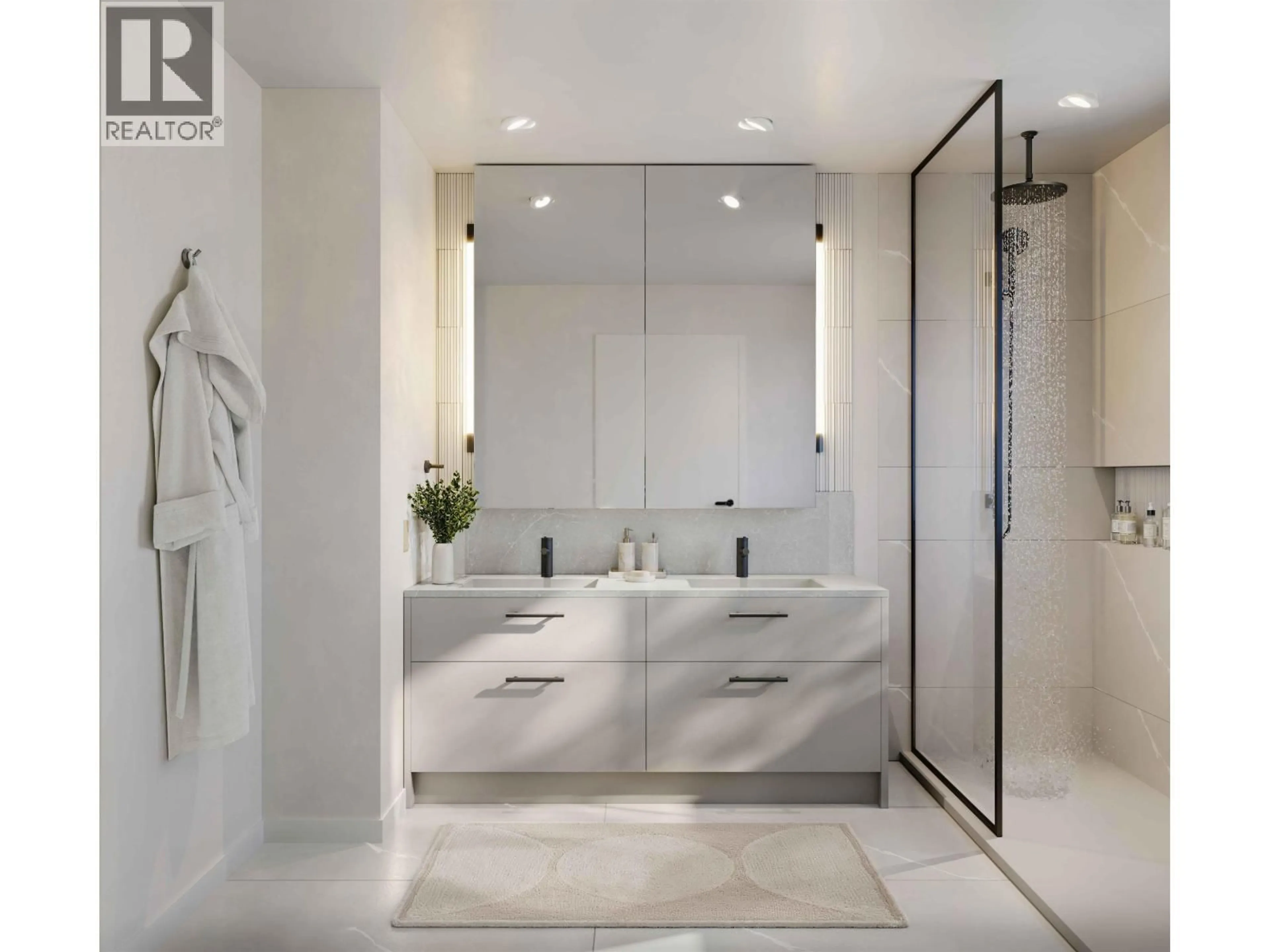 Contemporary bathroom, ceramic/tile floor for 103 - 4383 WILLOW STREET, Vancouver British Columbia V5Z2G6