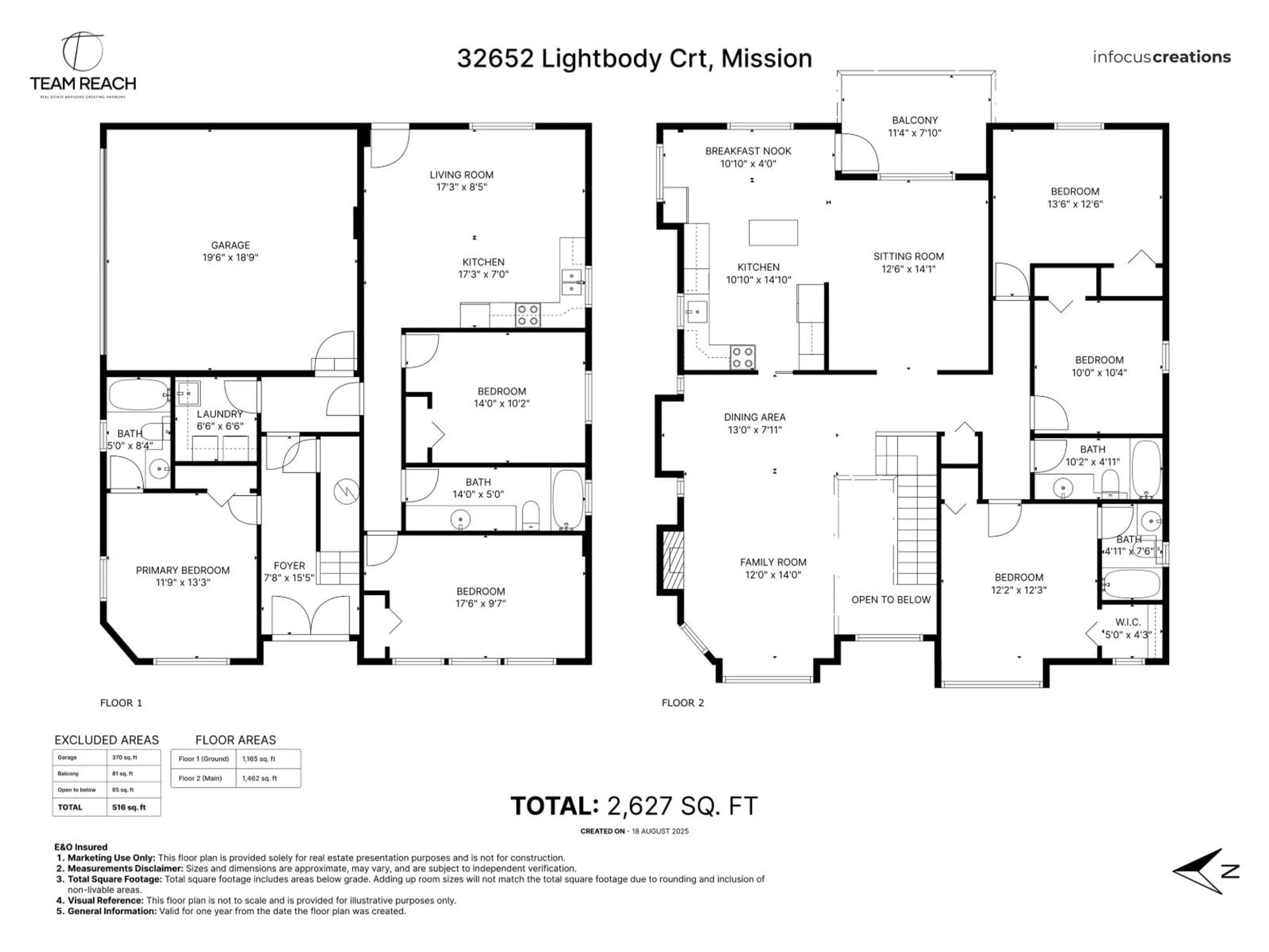 Floor plan for 32652 LIGHTBODY, Mission British Columbia V4S1M2