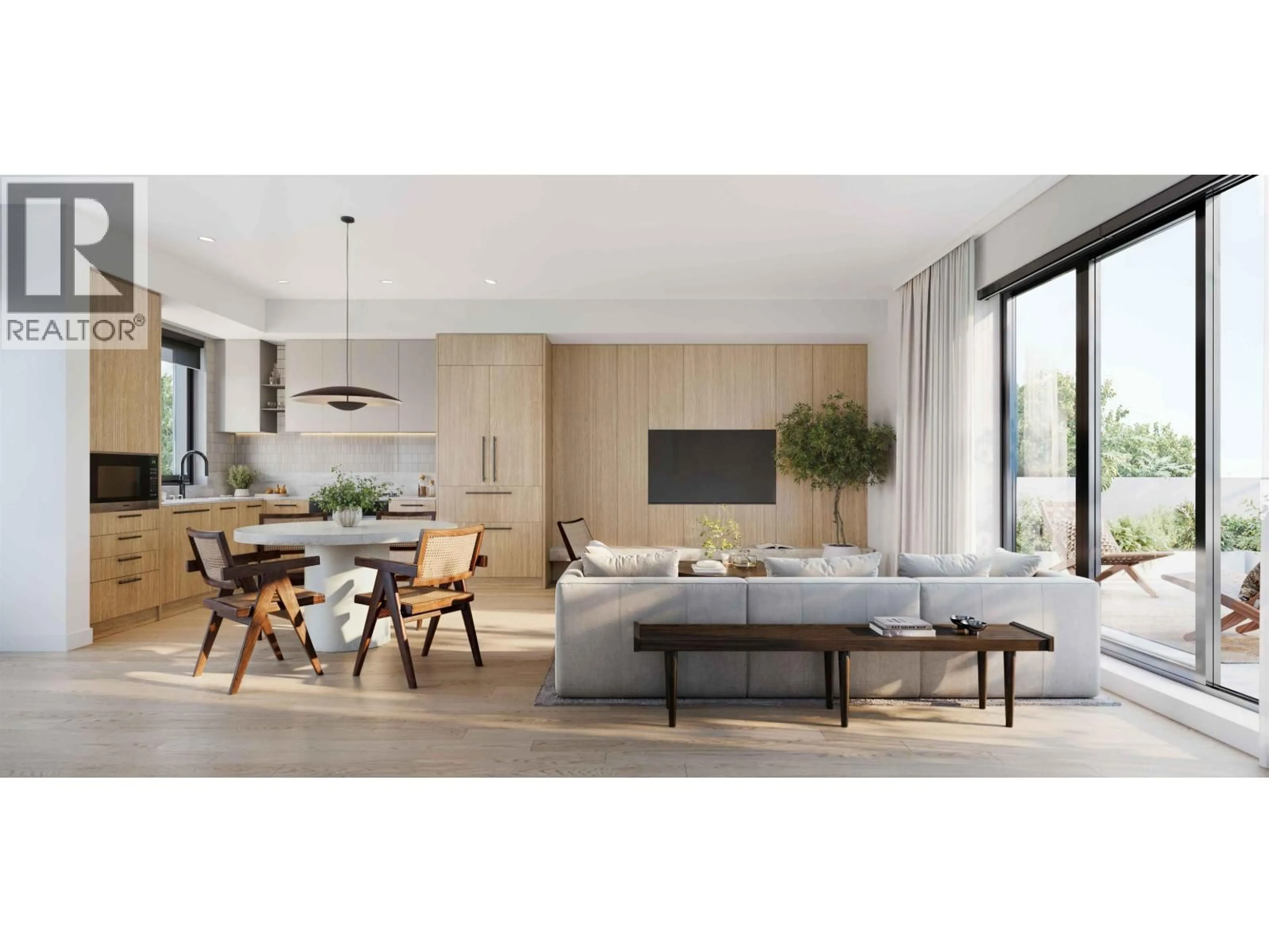 Living room with furniture, wood/laminate floor for 202 - 4381 WILLOW STREET, Vancouver British Columbia V5Z2G6