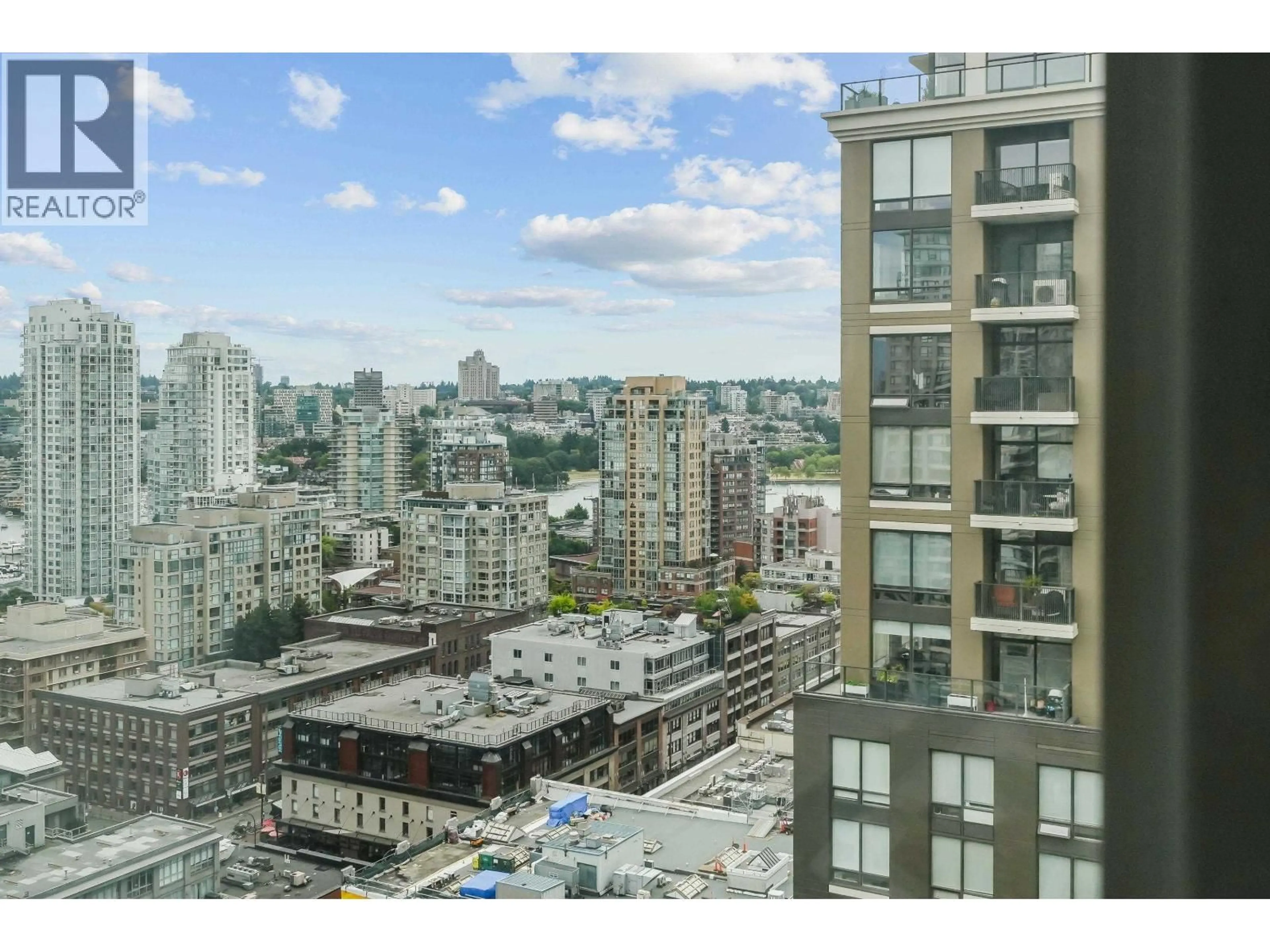 Patio, city buildings view from balcony for 2207 - 1001 HOMER STREET, Vancouver British Columbia V6B1M9