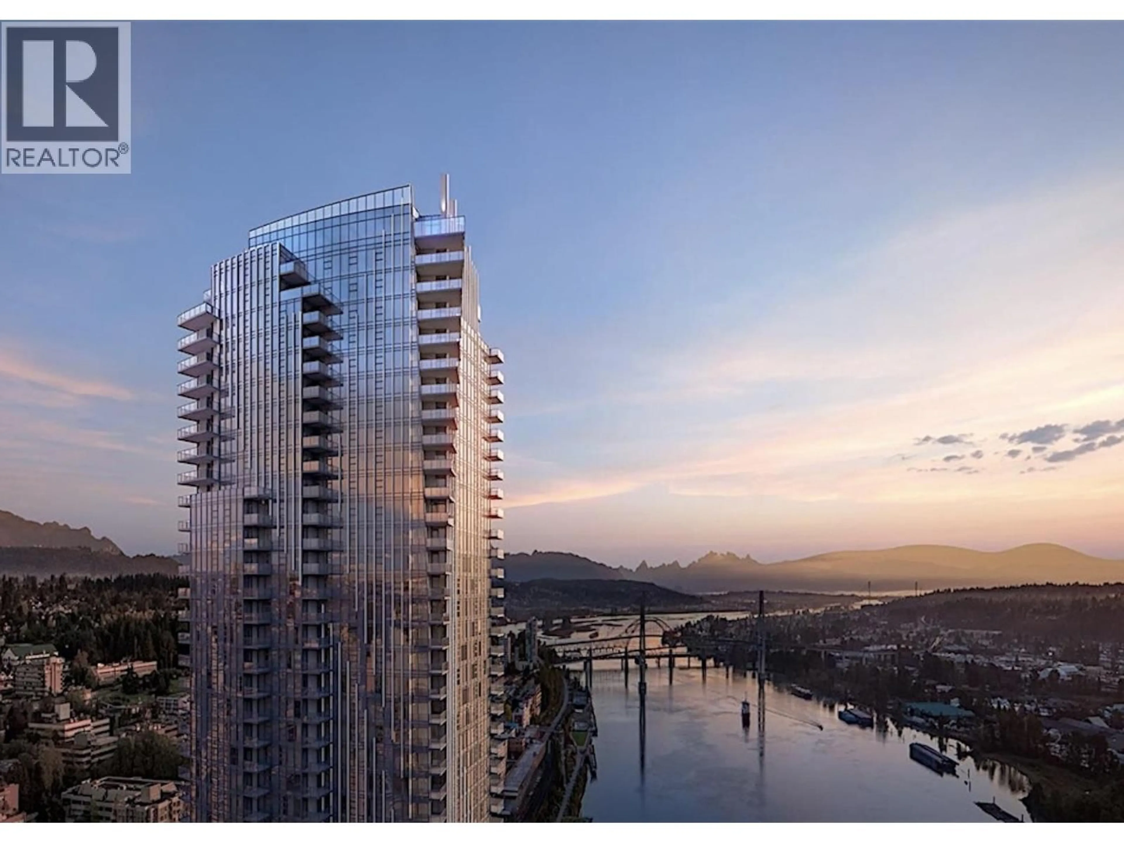 A pic from outside/outdoor area/front of a property/back of a property/a pic from drone, water/lake/river/ocean view for 2108 - 680 QUAYSIDE DRIVE, New Westminster British Columbia V3M0P2