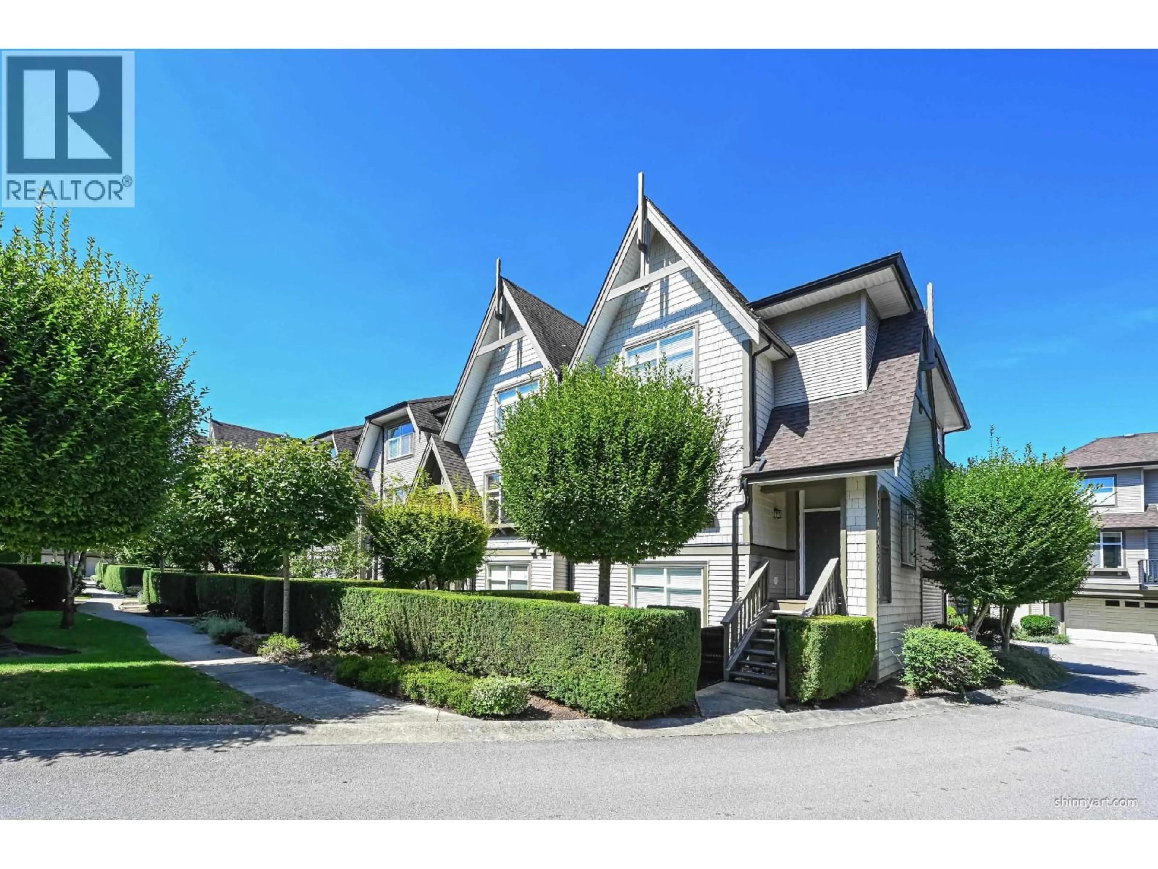 A pic from outside/outdoor area/front of a property/back of a property/a pic from drone, street for 93 - 7288 HEATHER STREET, Richmond British Columbia V6Y4L4