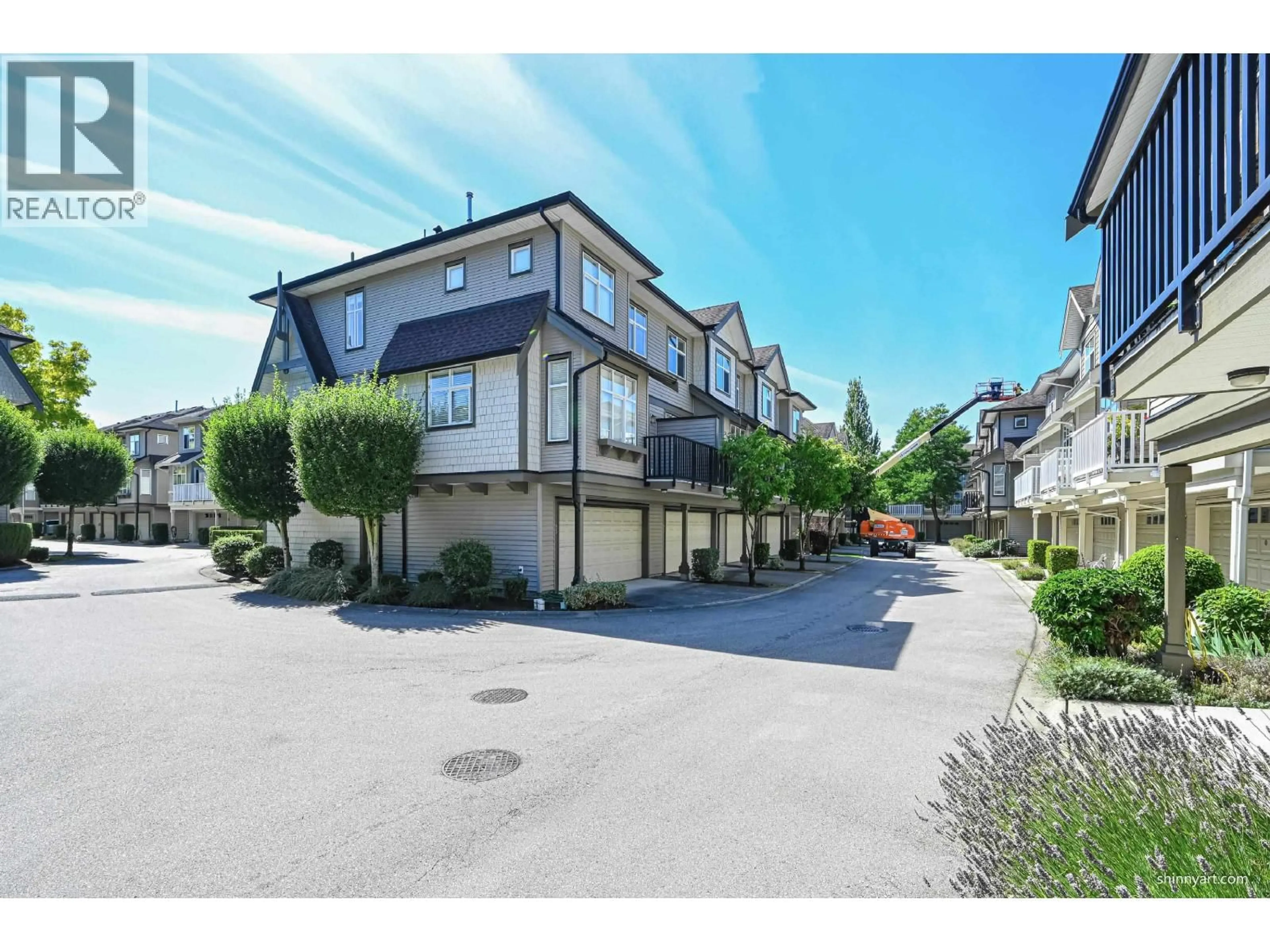 A pic from outside/outdoor area/front of a property/back of a property/a pic from drone, street for 93 - 7288 HEATHER STREET, Richmond British Columbia V6Y4L4