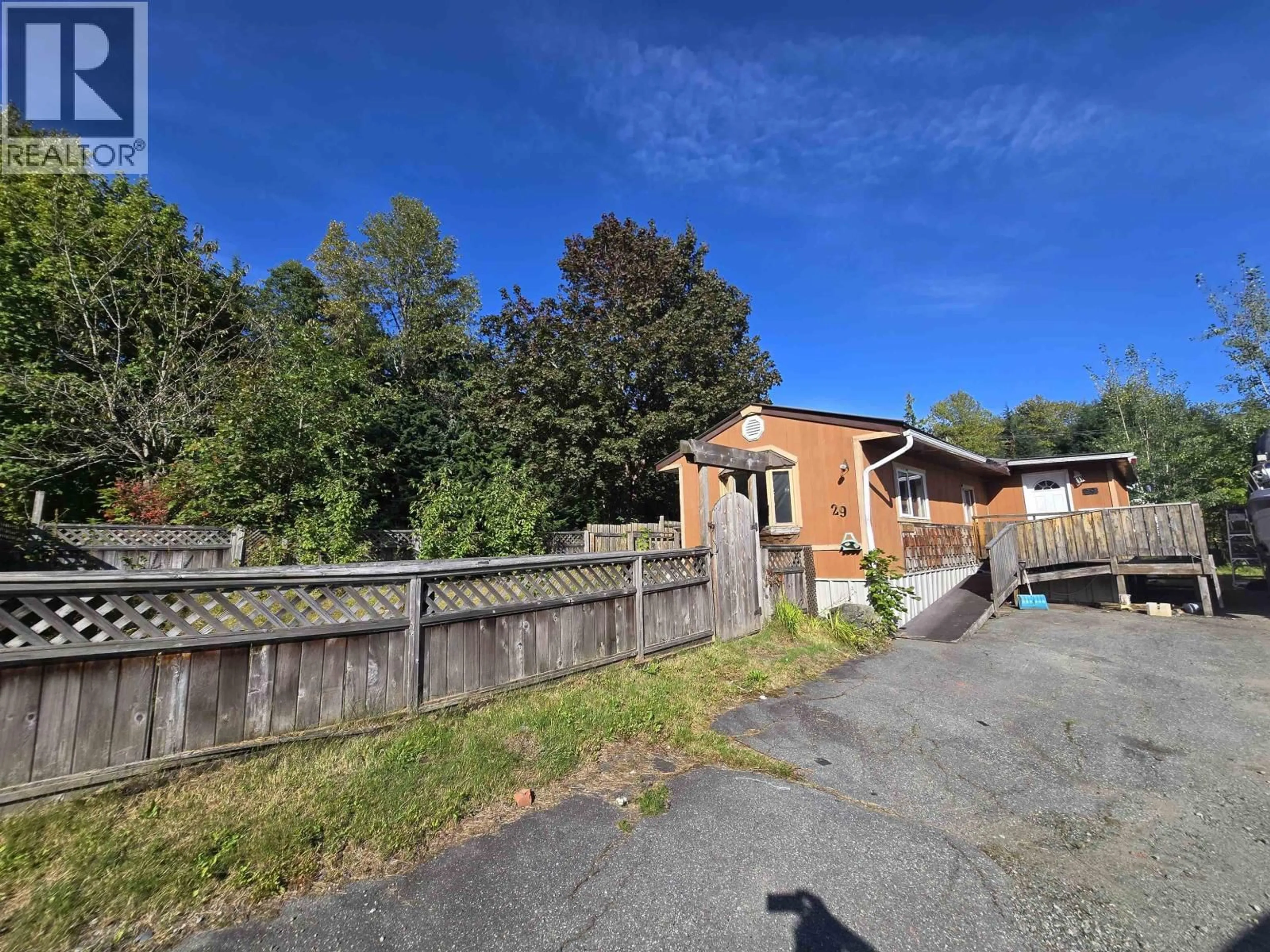 A pic from outside/outdoor area/front of a property/back of a property/a pic from drone, street for 29 - 584 COLUMBIA AVENUE, Kitimat British Columbia V8C1V3