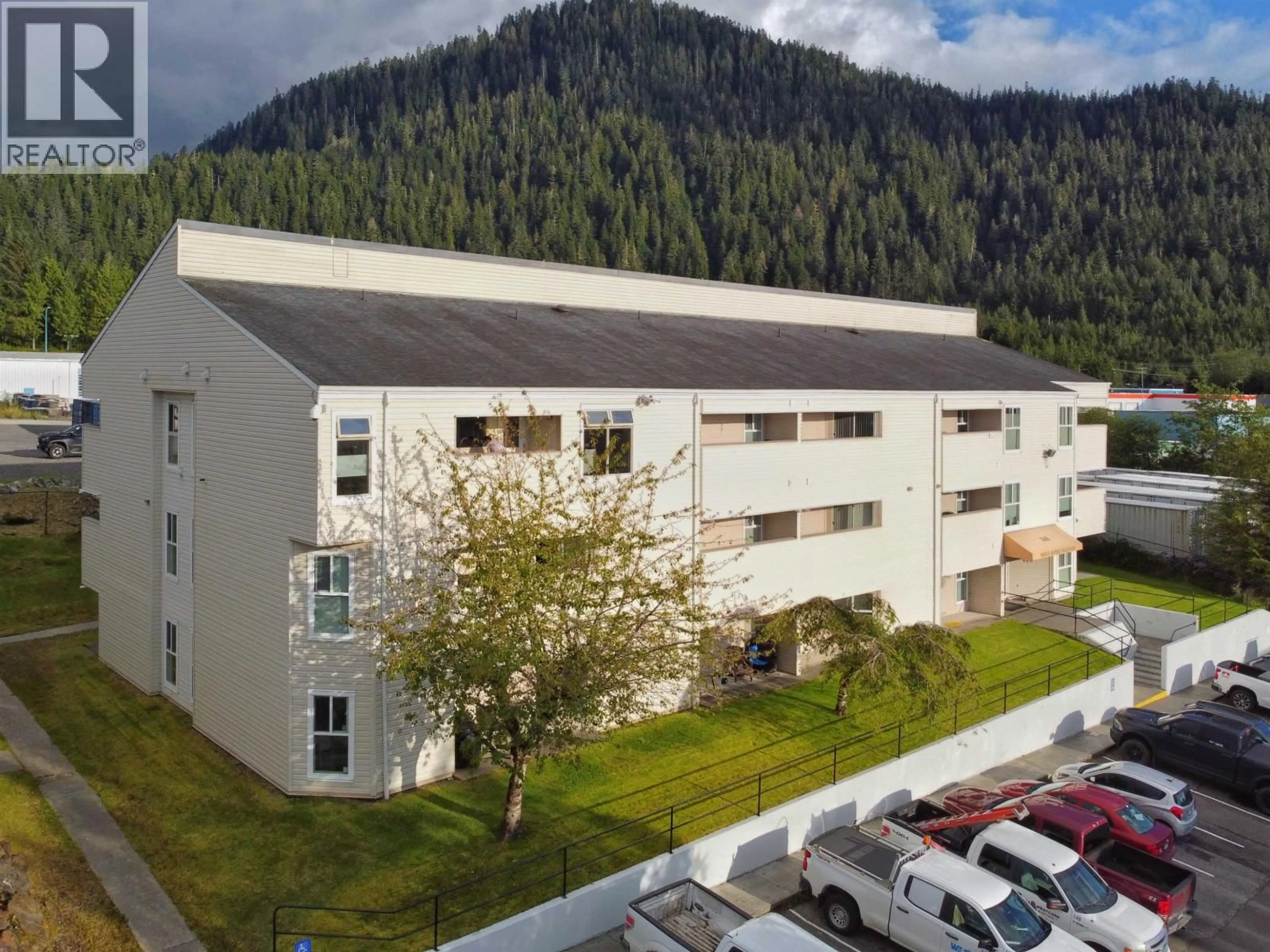 A pic from outside/outdoor area/front of a property/back of a property/a pic from drone, mountain view for 310 - 840 PRINCE RUPERT BOULEVARD, Prince Rupert British Columbia V8J4H5