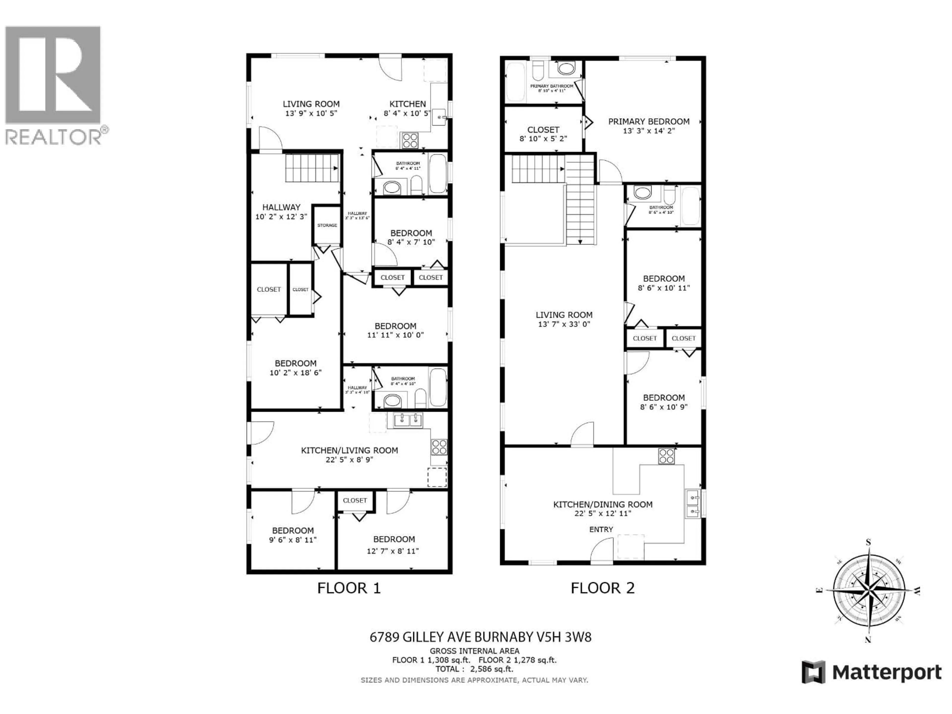 Floor plan for 6789 GILLEY AVENUE, Burnaby British Columbia V5H3W8