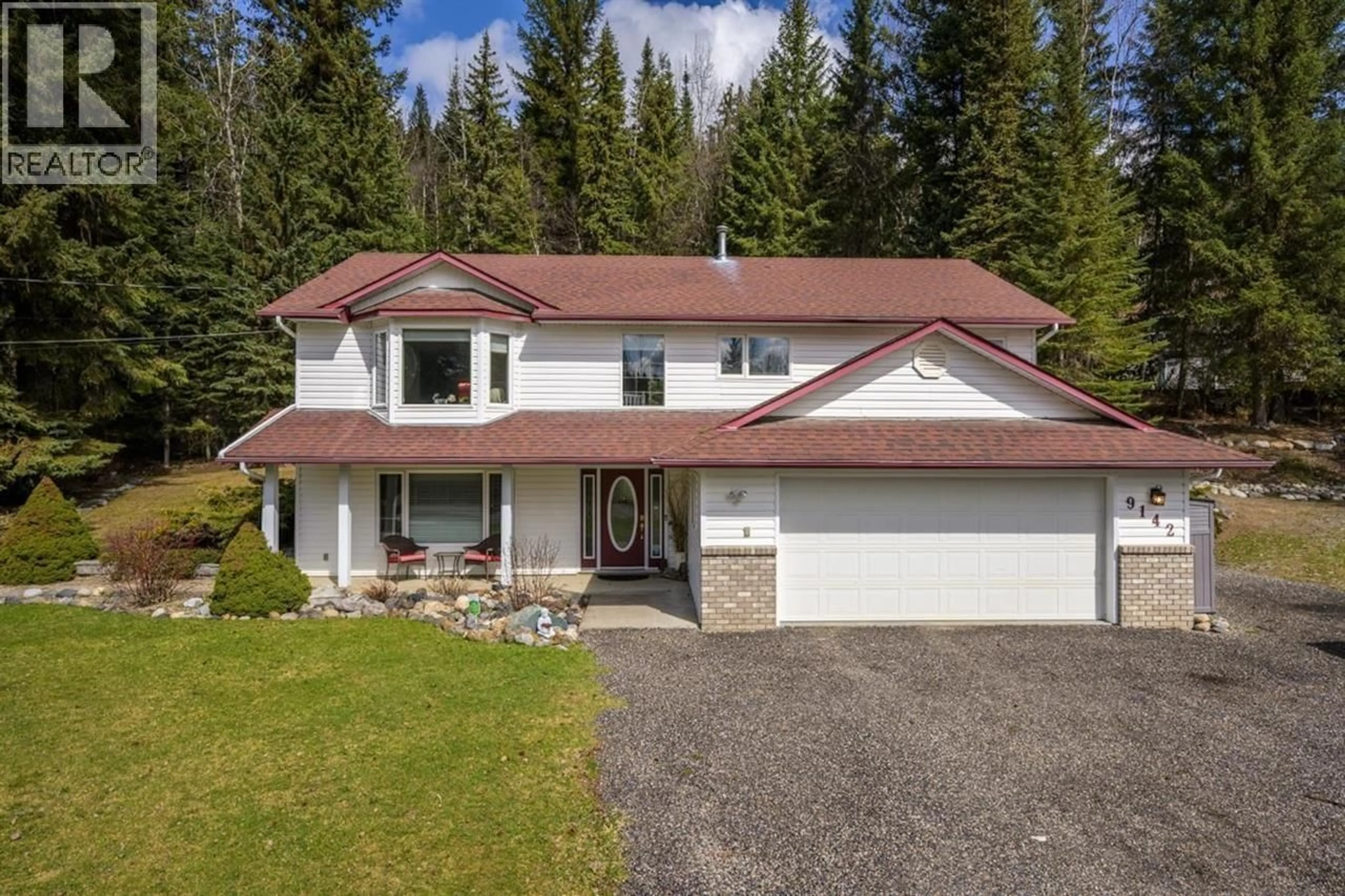 Home with vinyl exterior material, street for 9142 NORTH NECHAKO ROAD, Prince George British Columbia V2K4Z9