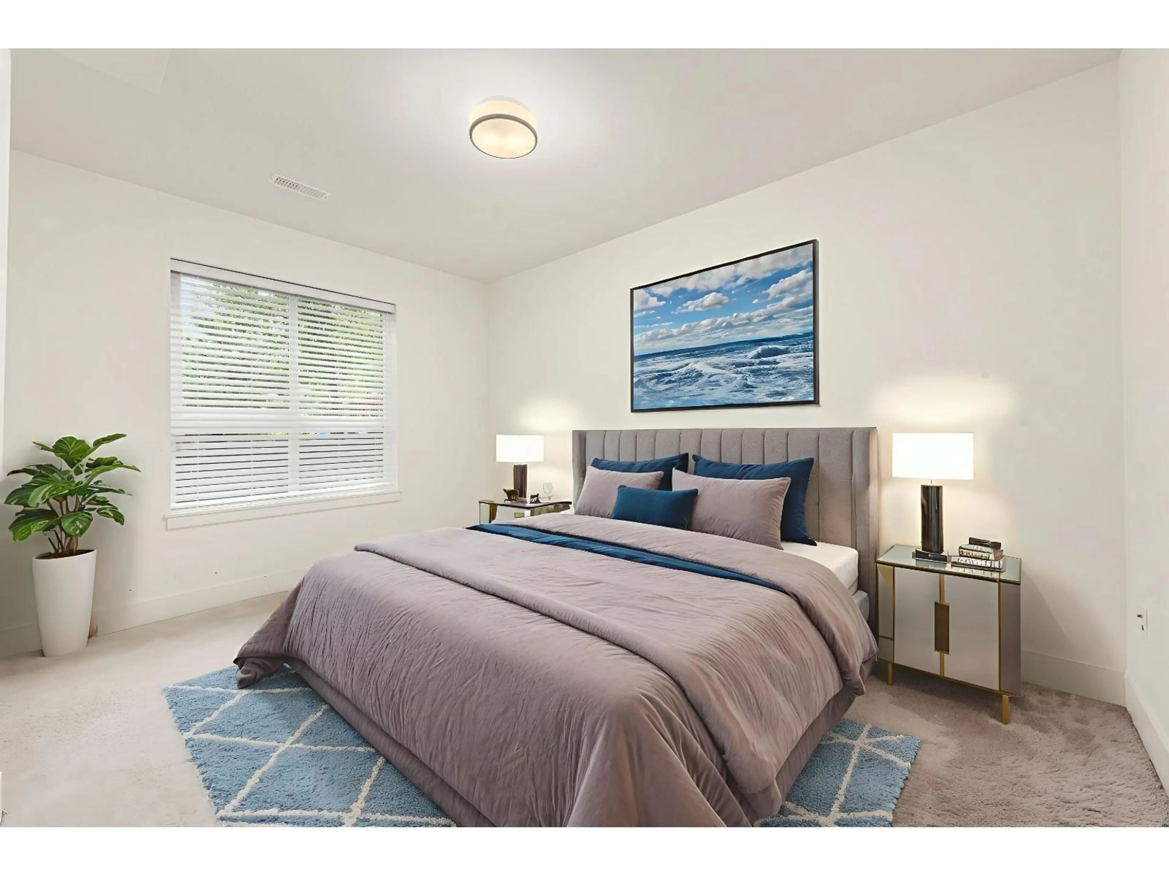 Bedroom with bed, carpet floor for 12 - 16828 BOXWOOD, Surrey British Columbia V4N6T2
