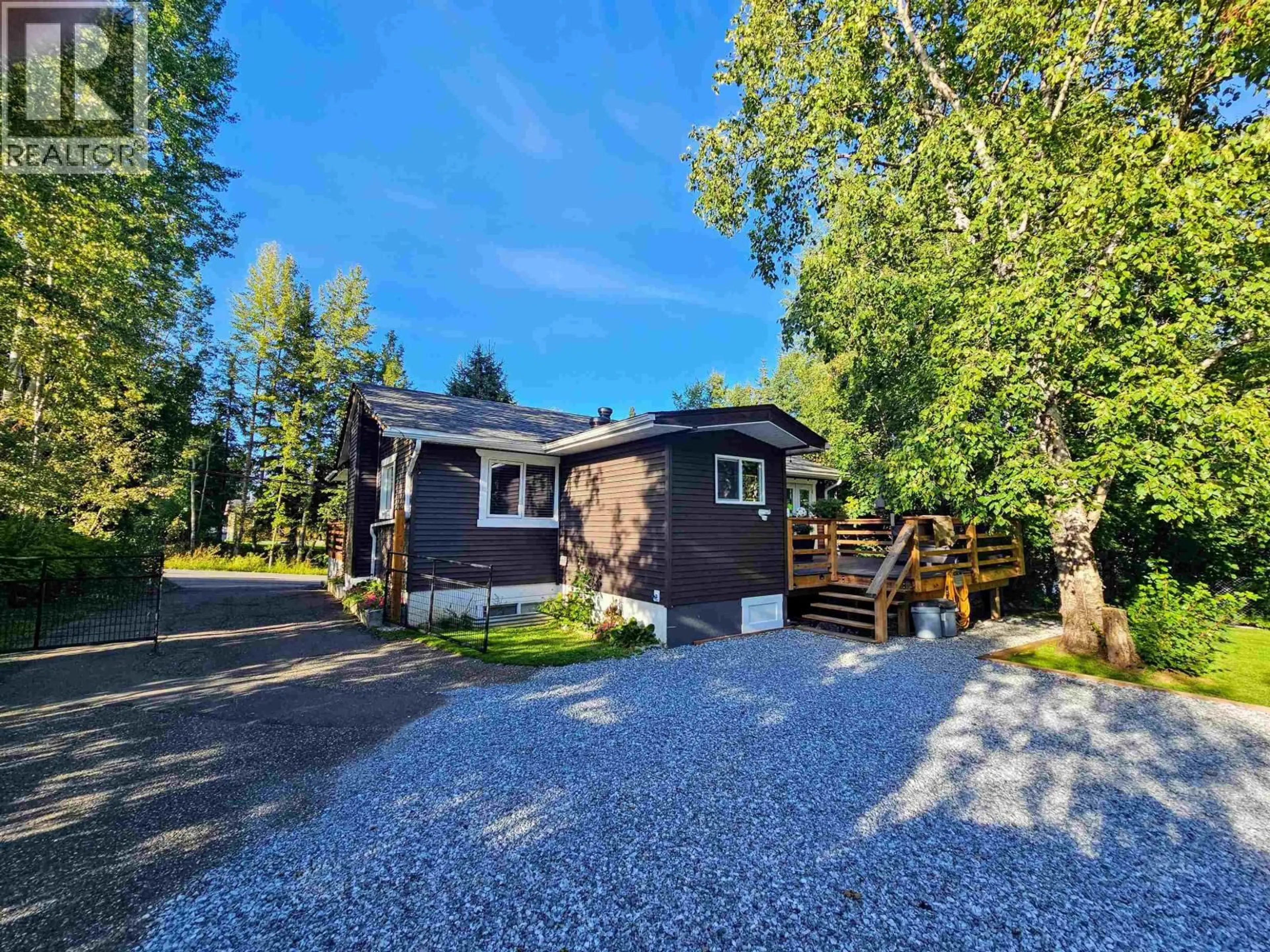 A pic from outside/outdoor area/front of a property/back of a property/a pic from drone, street for 3993 RICHET STREET, Prince George British Columbia V2K2J2