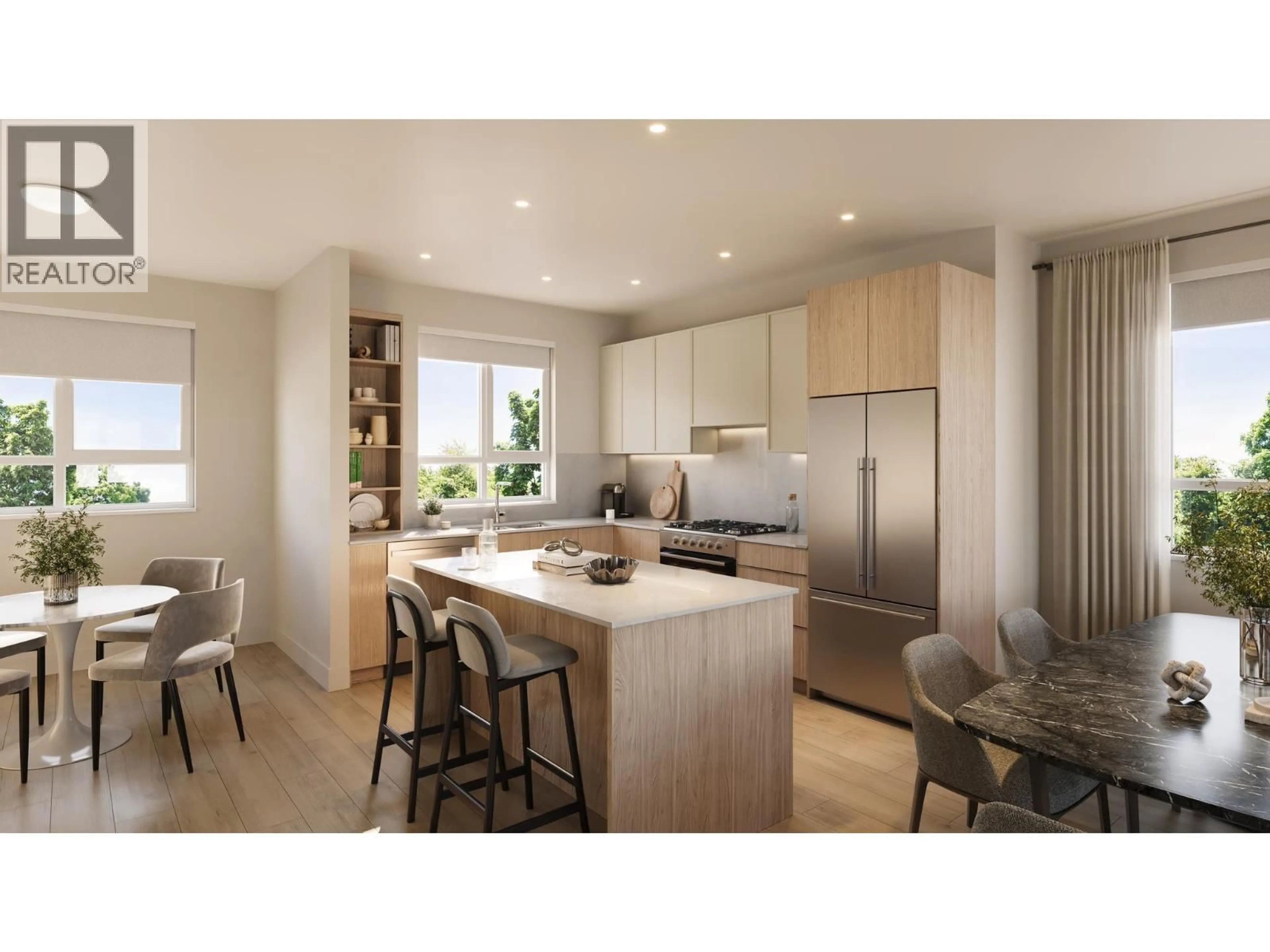 Open concept kitchen, wood/laminate floor for 4 - 9331 FERNDALE ROAD, Richmond British Columbia V6Y1X4