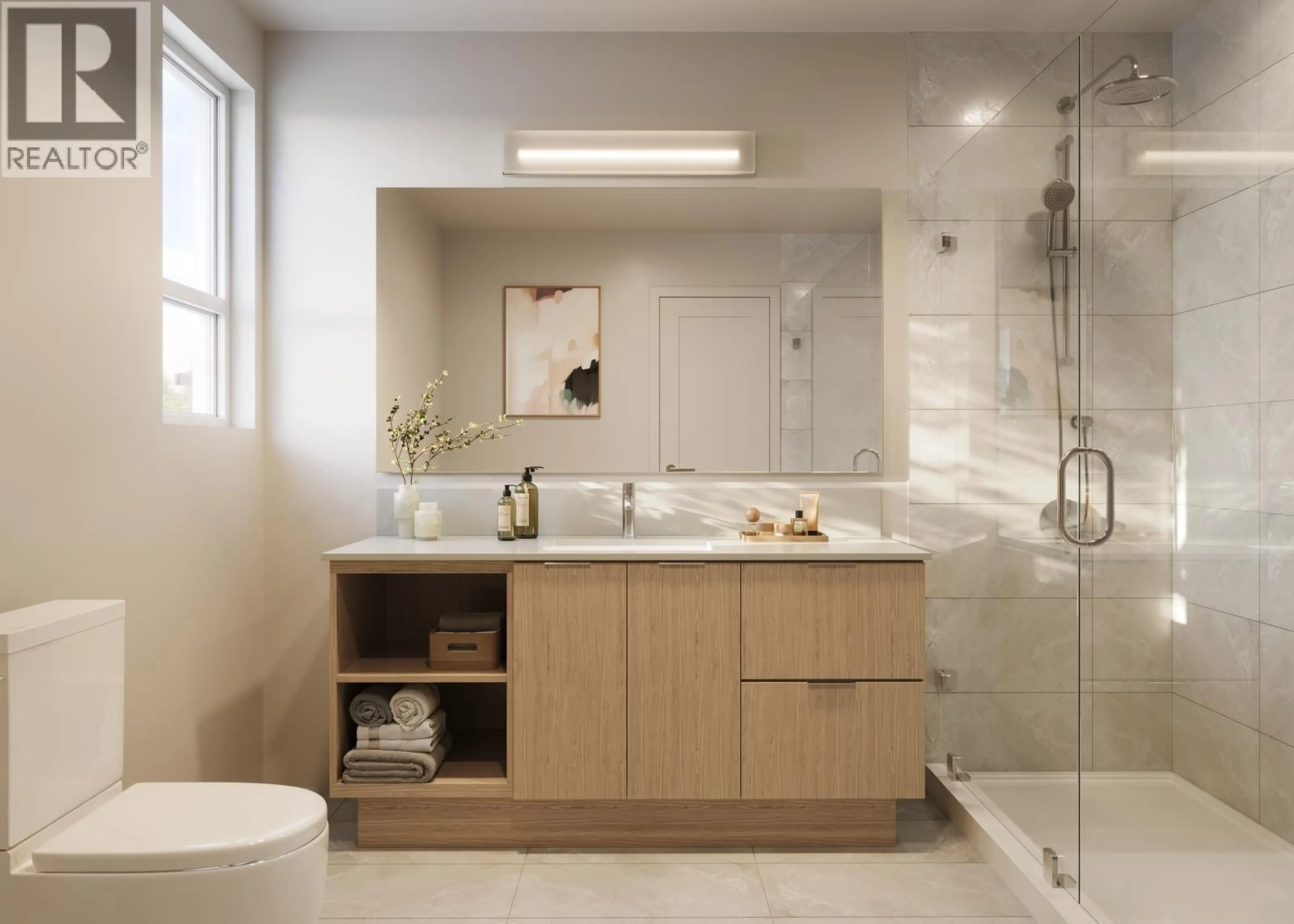 Contemporary bathroom, ceramic/tile floor for 4 - 9331 FERNDALE ROAD, Richmond British Columbia V6Y1X4