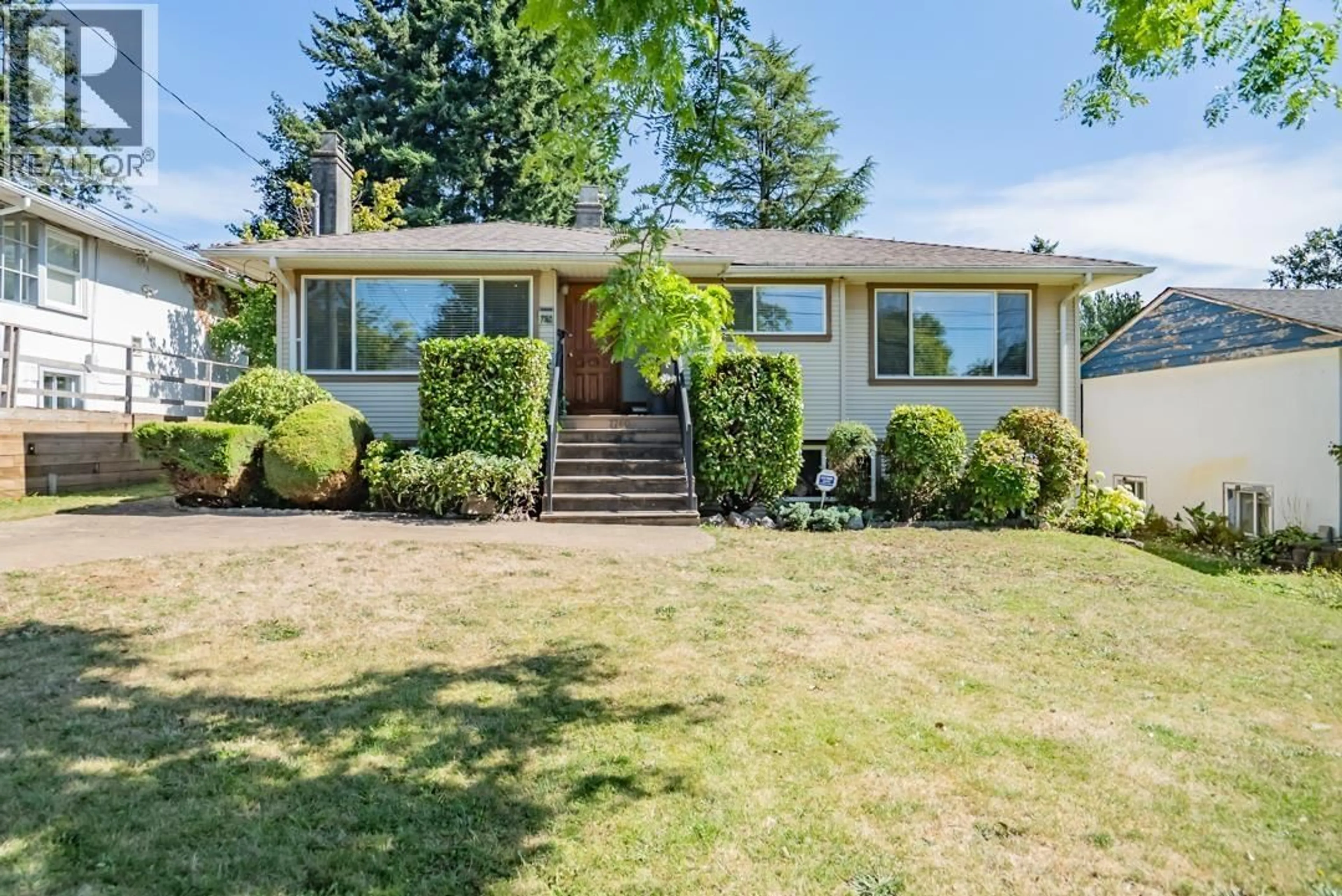 Home with vinyl exterior material, street for 7760 MARY AVENUE, Burnaby British Columbia V3N3G8