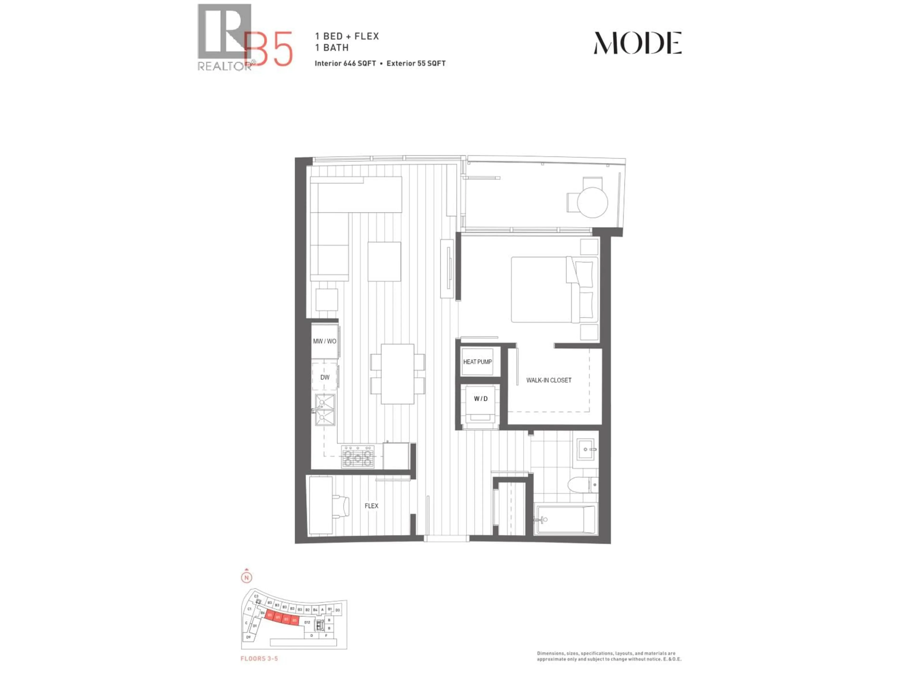 Floor plan for 507 - 3438 SAWMILL CRESCENT, Vancouver British Columbia V5S0E3