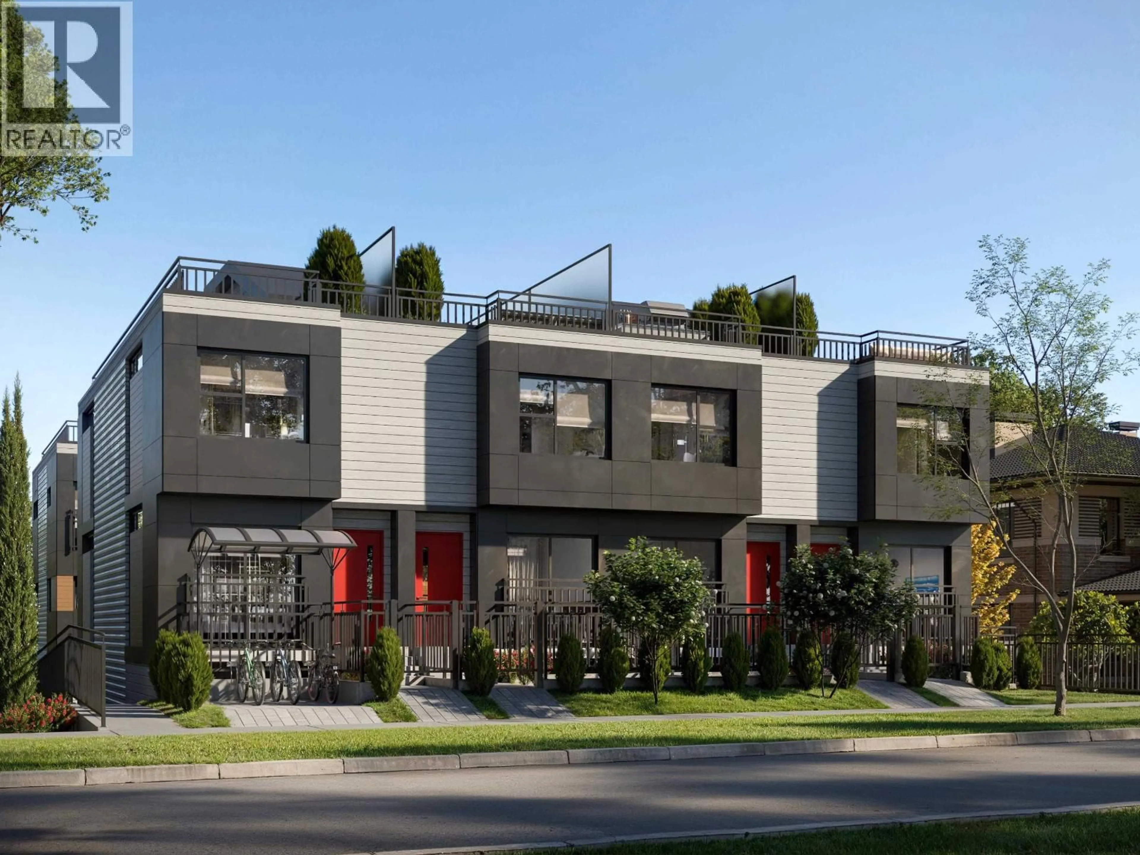 Home with brick exterior material, street for 103 - 586 THOMPSON AVENUE, Coquitlam British Columbia V0V0V0