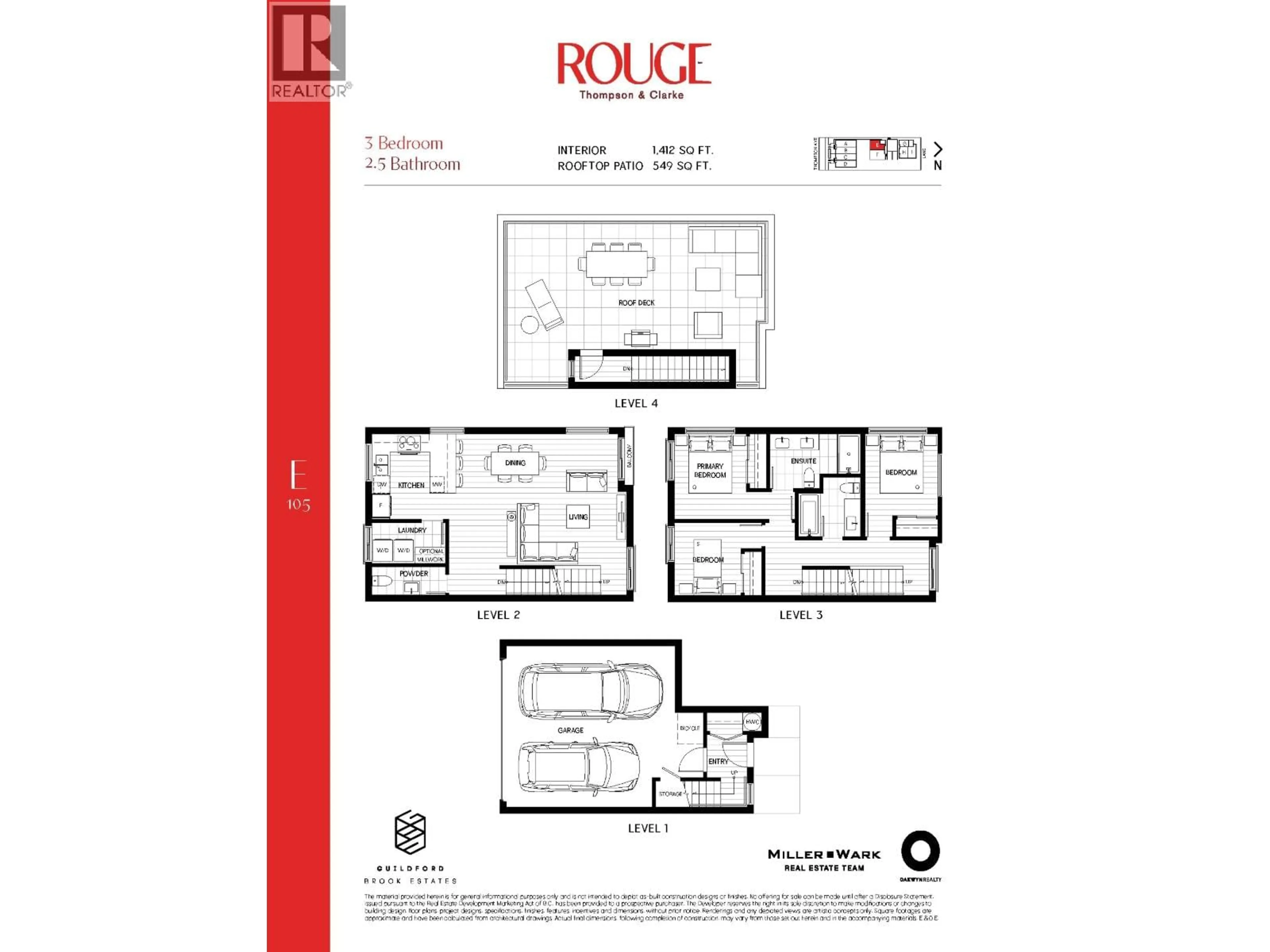 Floor plan for 106 - 586 THOMPSON AVENUE, Coquitlam British Columbia V0V0V0