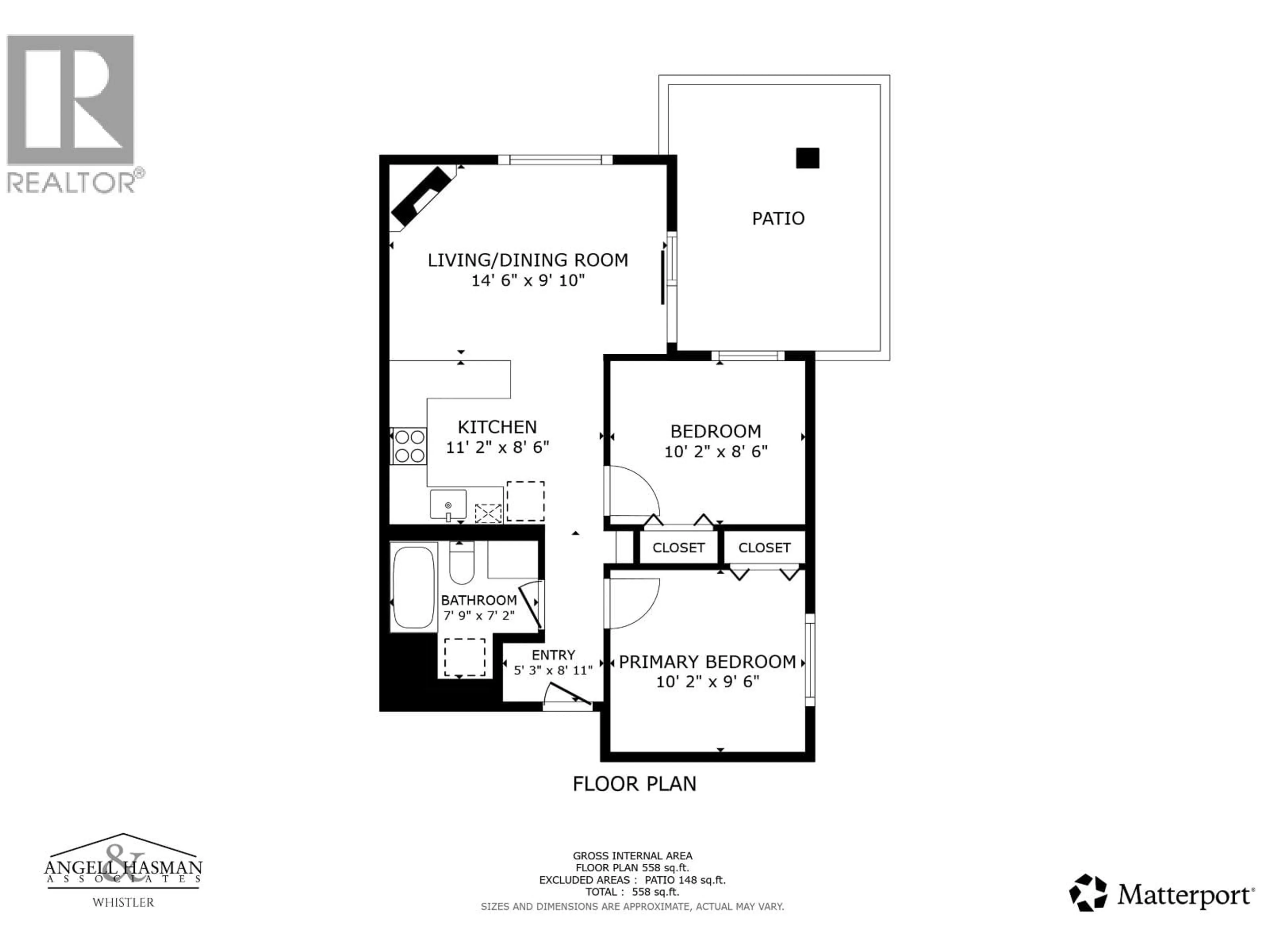 Floor plan for 101 - 3070 HILLCREST DRIVE, Whistler British Columbia V8E0V1