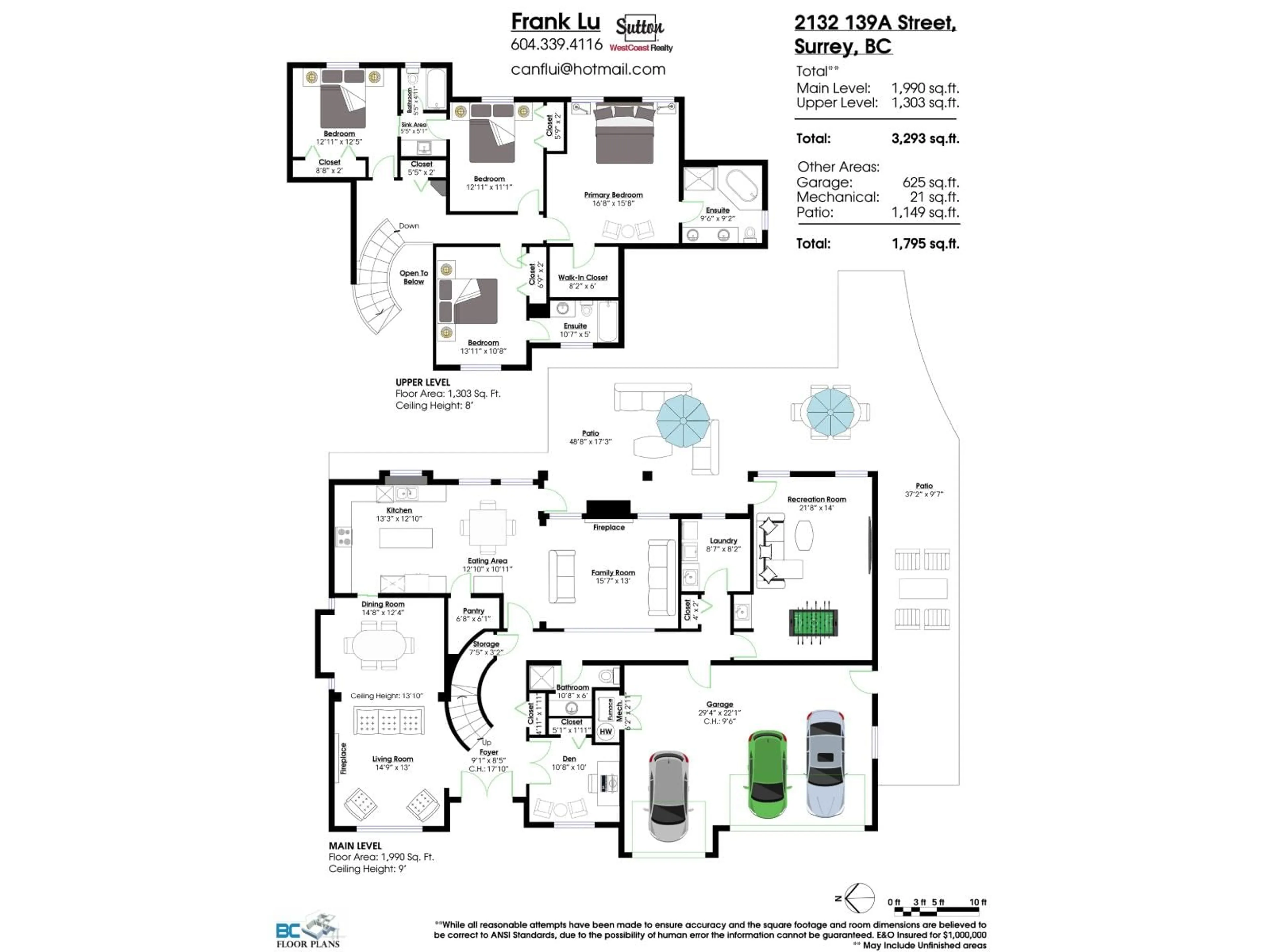 Floor plan for 2132 139A, Surrey British Columbia V4A9V4