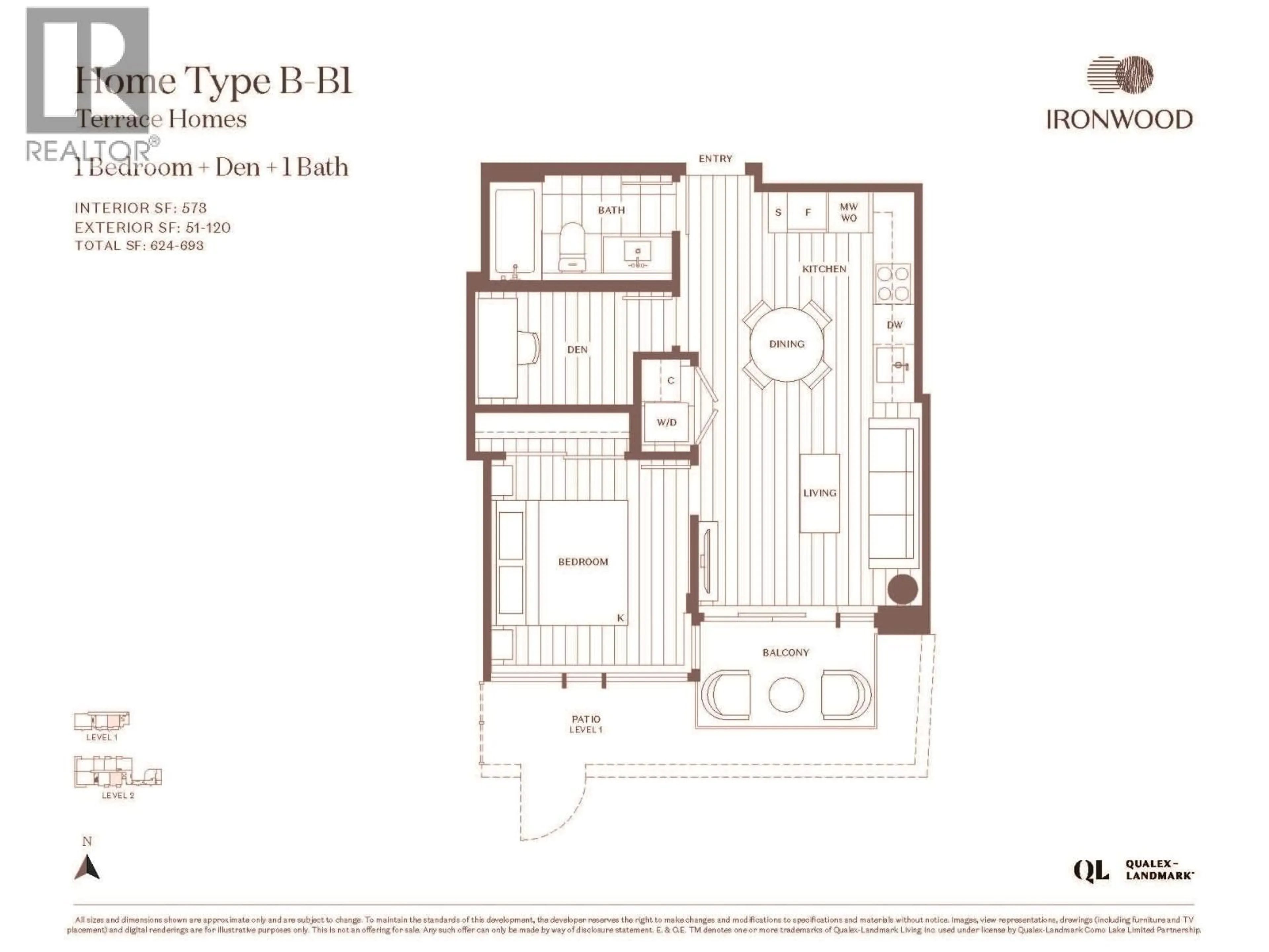 Floor plan for 201 - 611 TYNDALL STREET, Coquitlam British Columbia V3J3S8