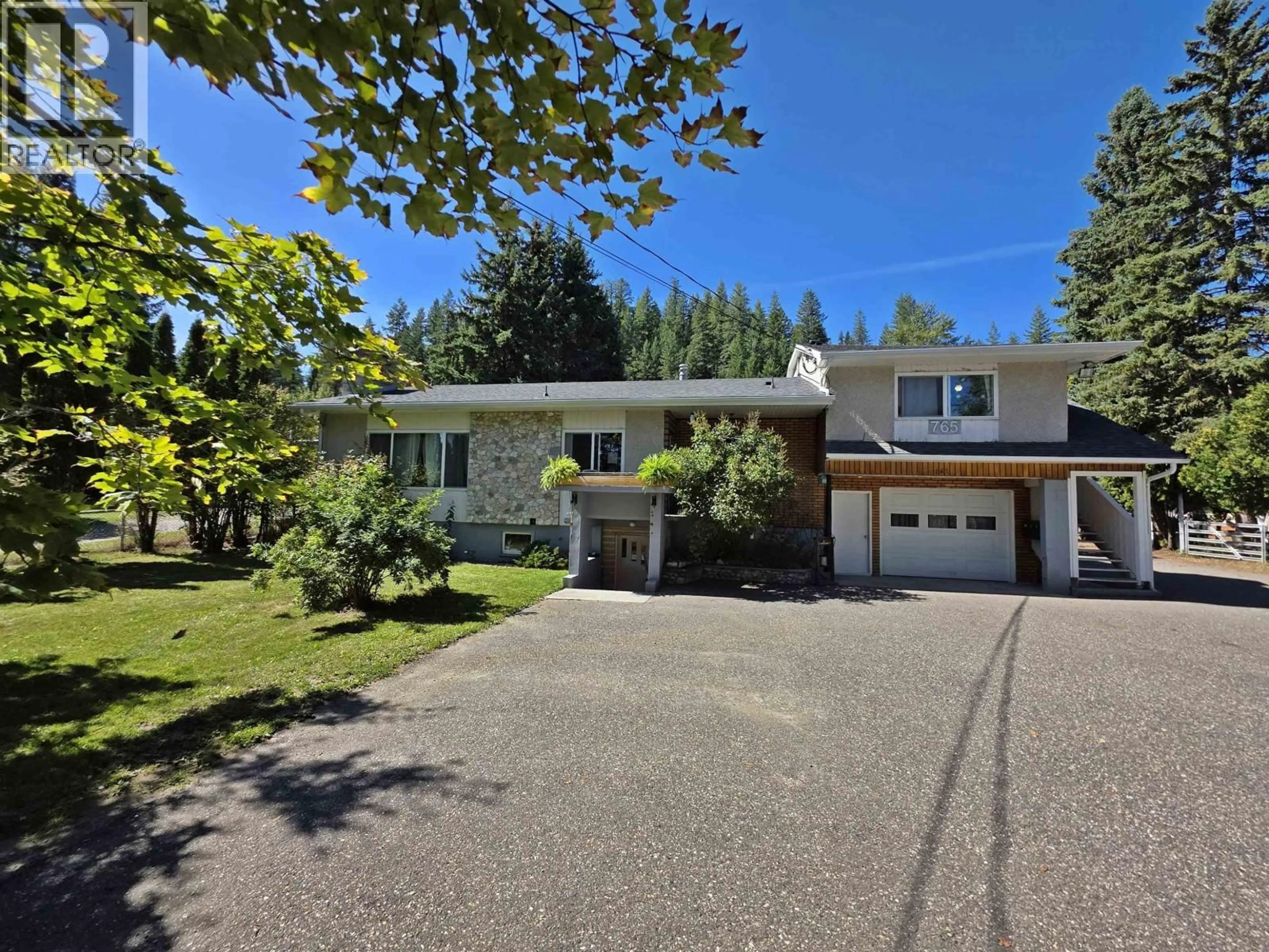 A pic from outside/outdoor area/front of a property/back of a property/a pic from drone, street for 765 NORTH FRASER DRIVE, Quesnel British Columbia V2J1Z7