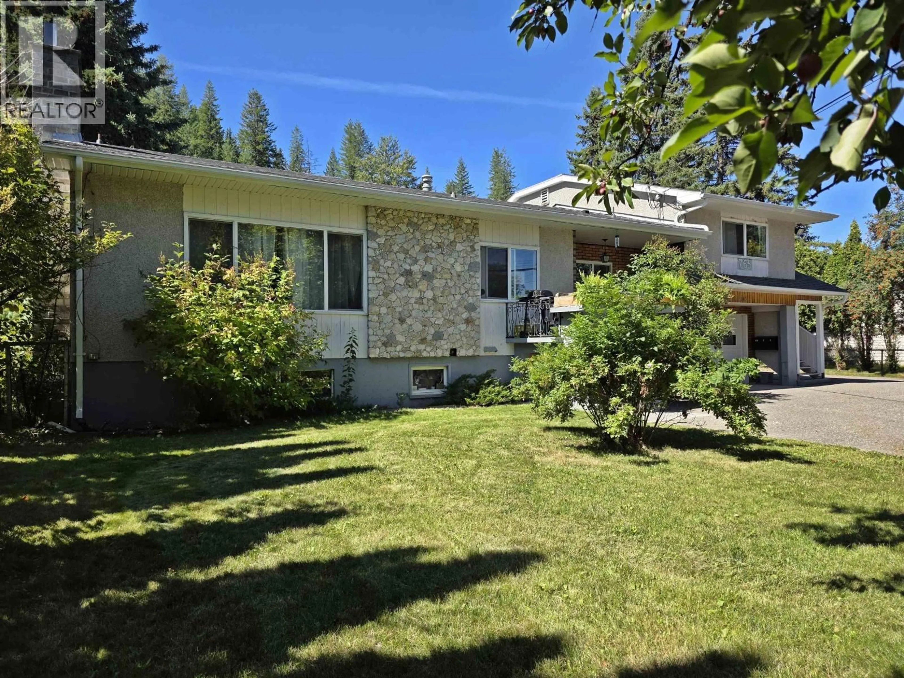 A pic from outside/outdoor area/front of a property/back of a property/a pic from drone, unknown for 765 NORTH FRASER DRIVE, Quesnel British Columbia V2J1Z7