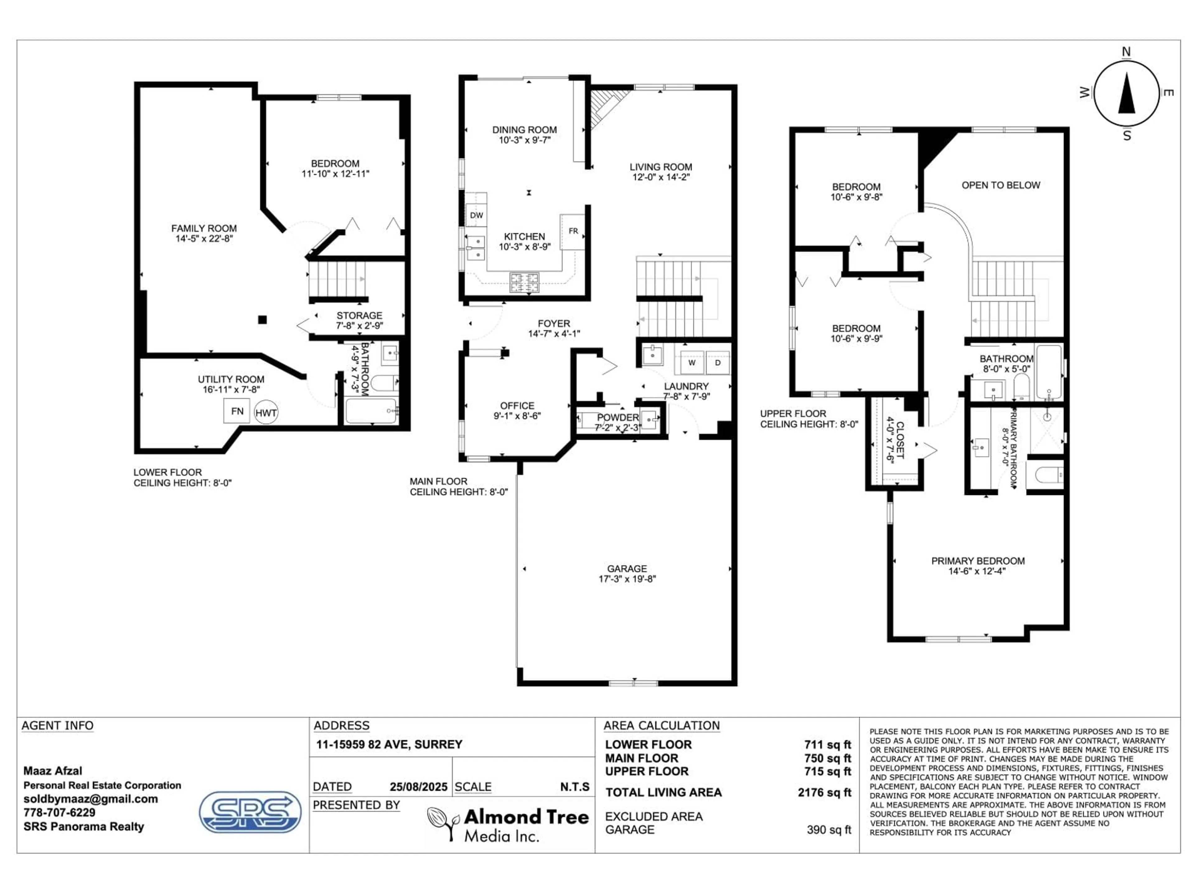 Floor plan for 11 - 15959 82, Surrey British Columbia V4N0R2