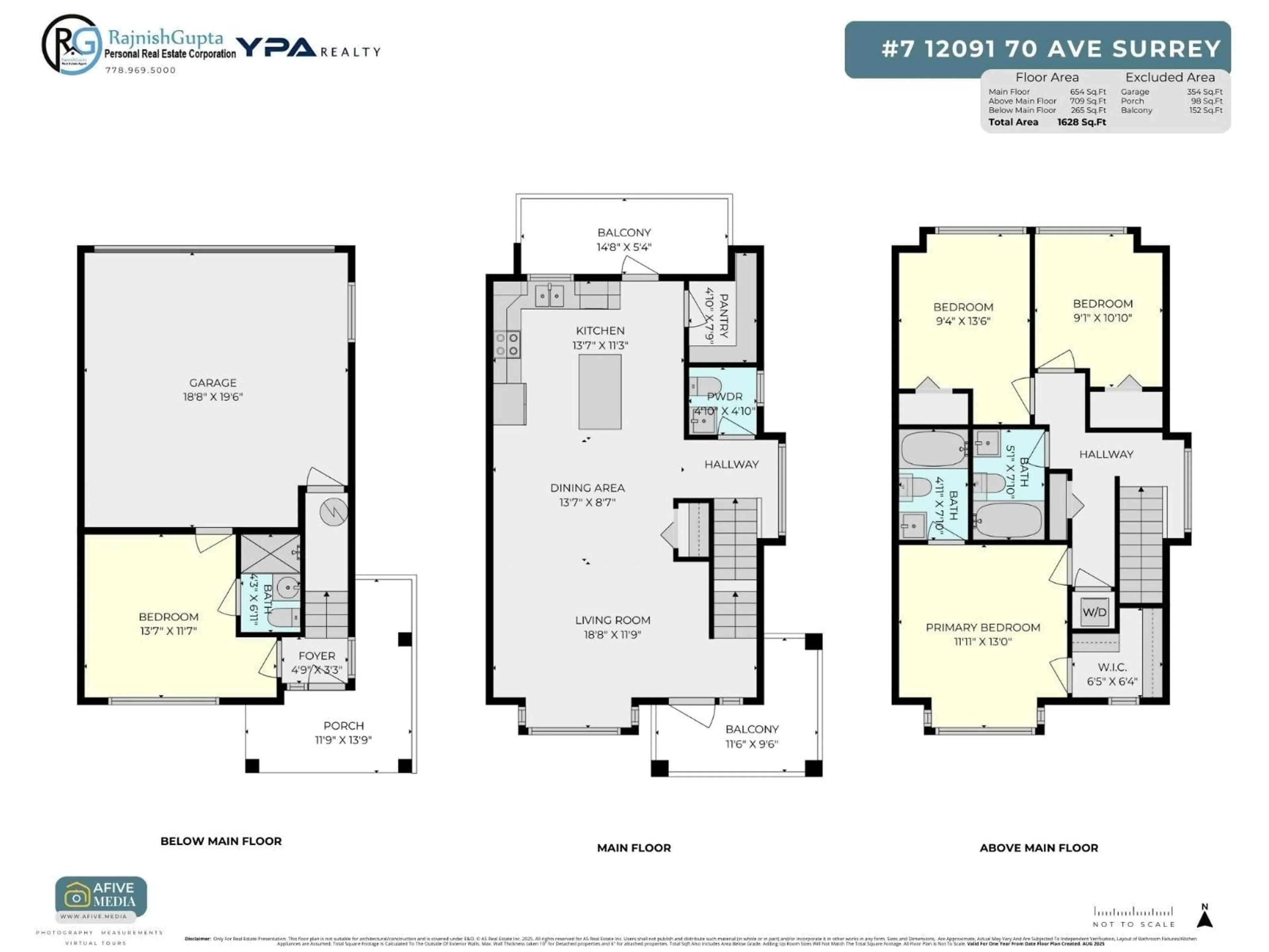 Floor plan for 7 - 12091 70, Surrey British Columbia V3W1A6