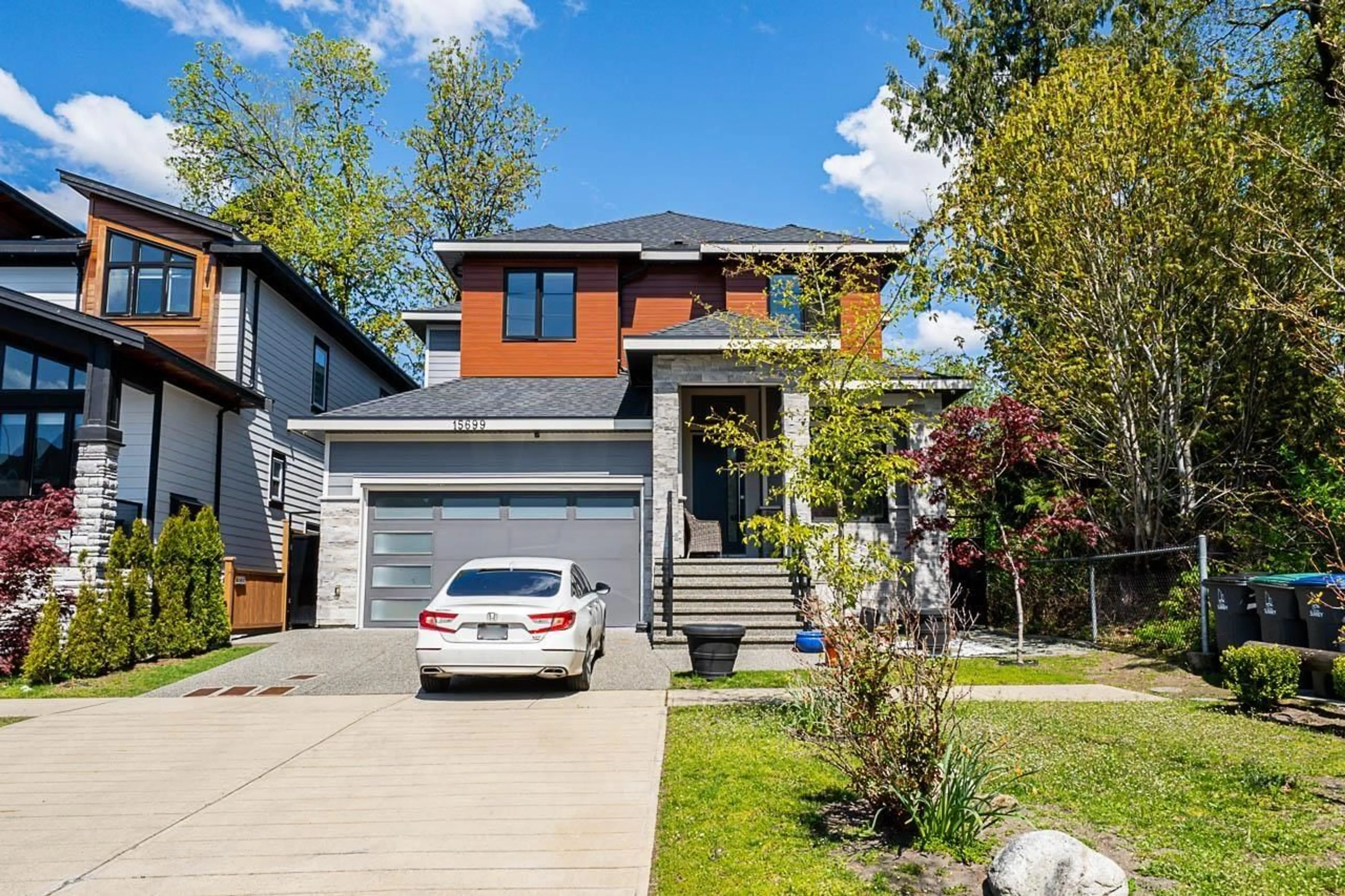 Home with brick exterior material, street for 15699 77B, Surrey British Columbia V3S3P9