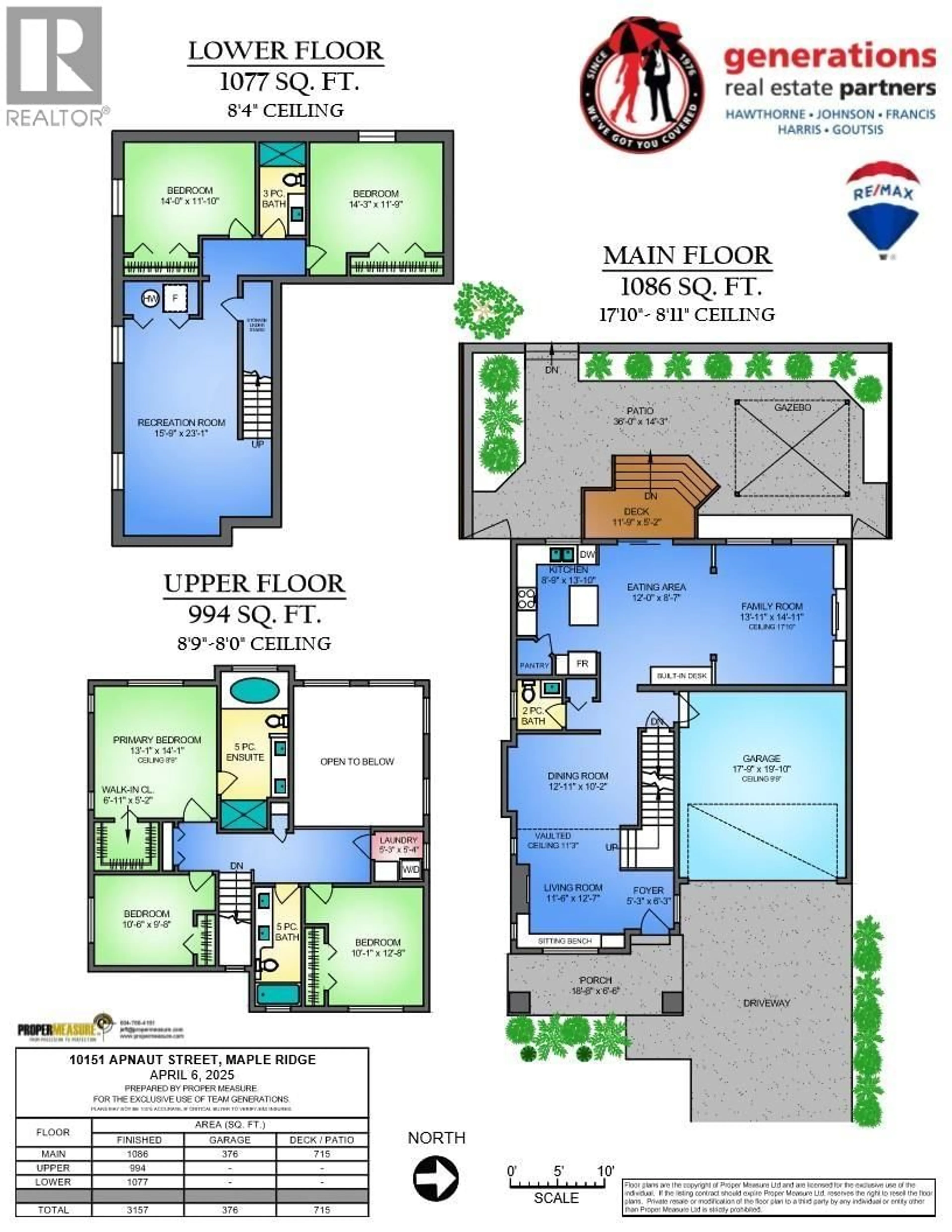 Floor plan for 10151 APNAUT STREET, Maple Ridge British Columbia V2W0E7