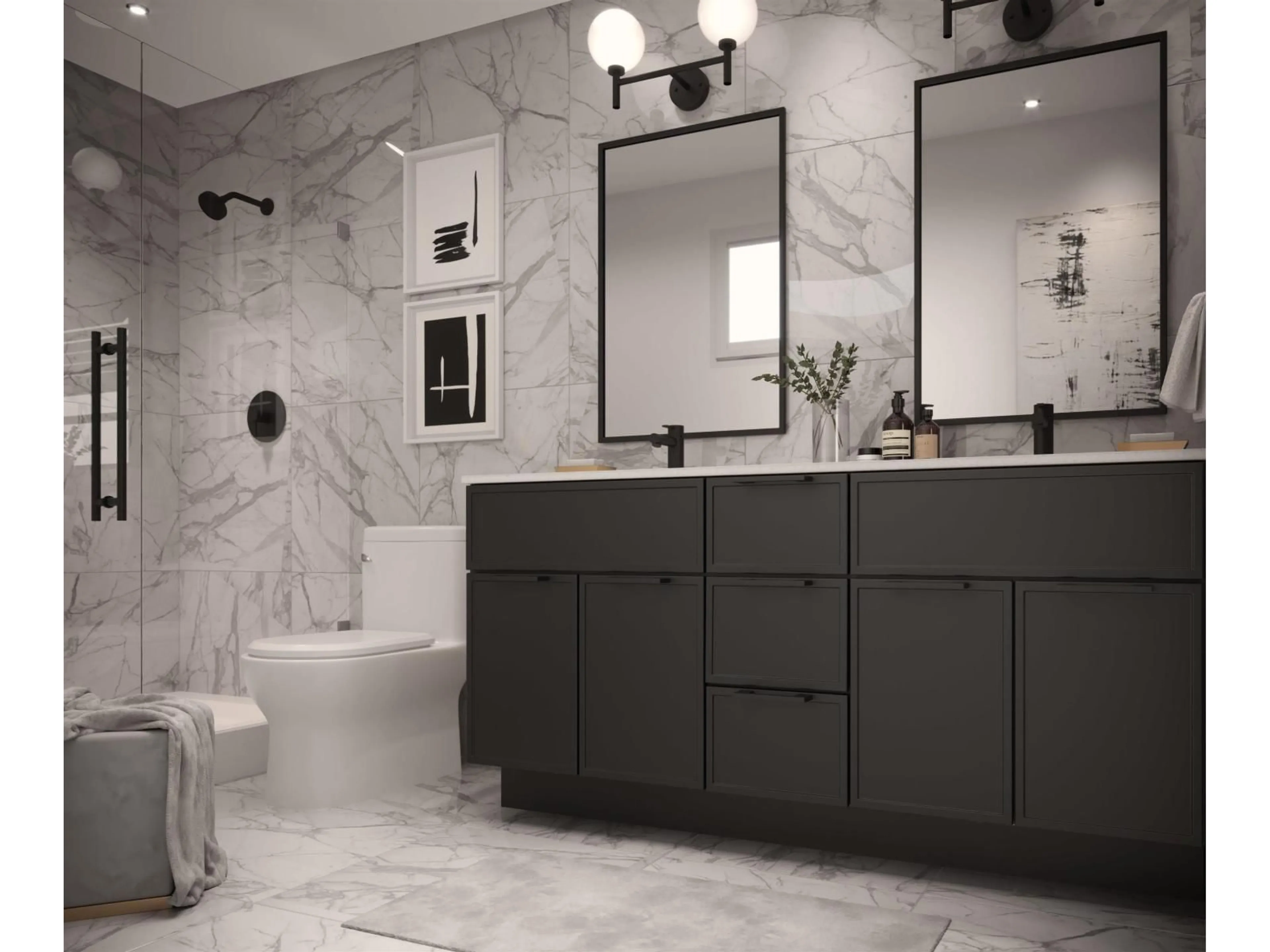 Contemporary bathroom, ceramic/tile floor for 502 - 19885 76, Langley British Columbia V2Y1S2