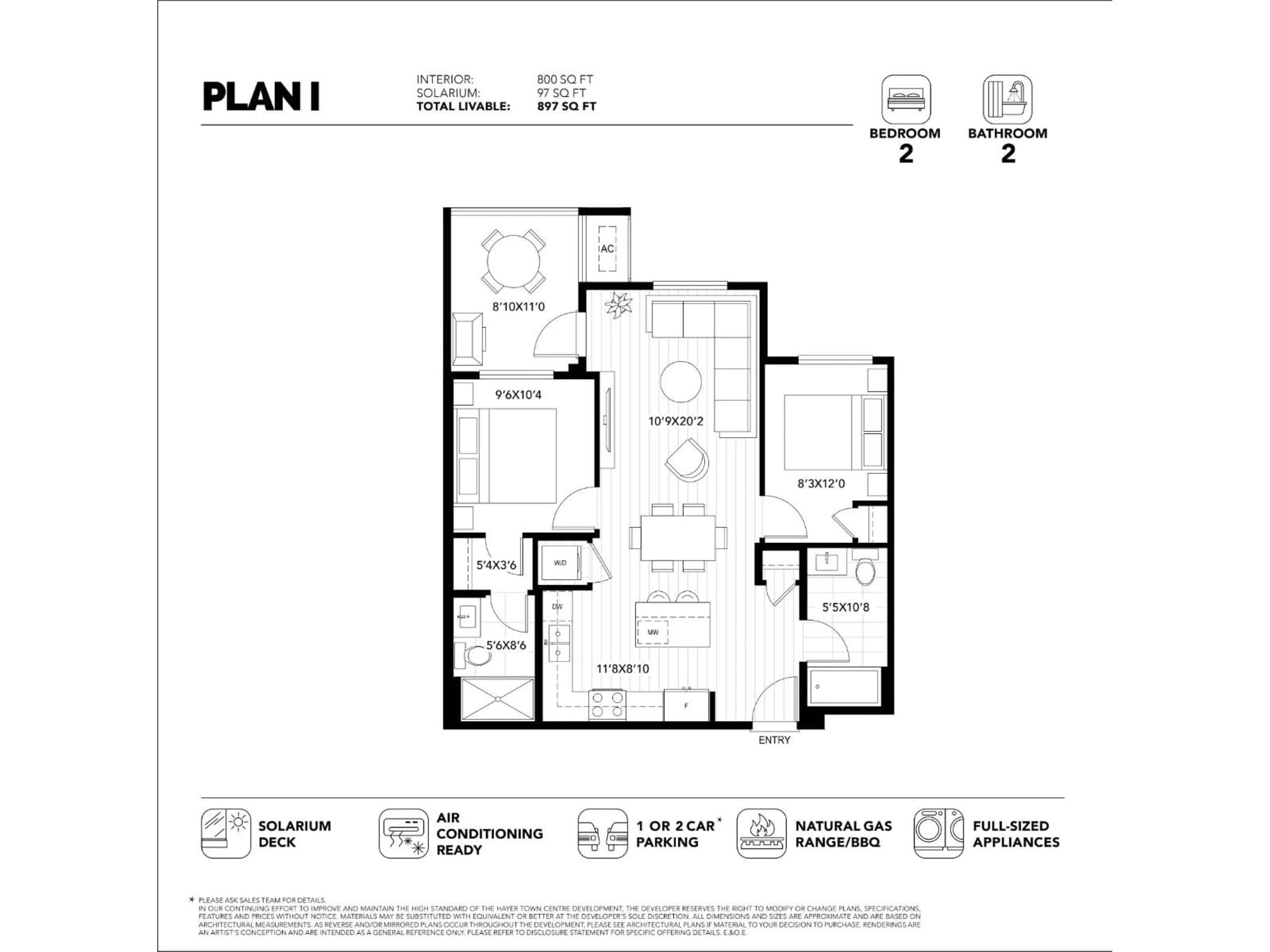 Floor plan for 502 - 19885 76, Langley British Columbia V2Y1S2