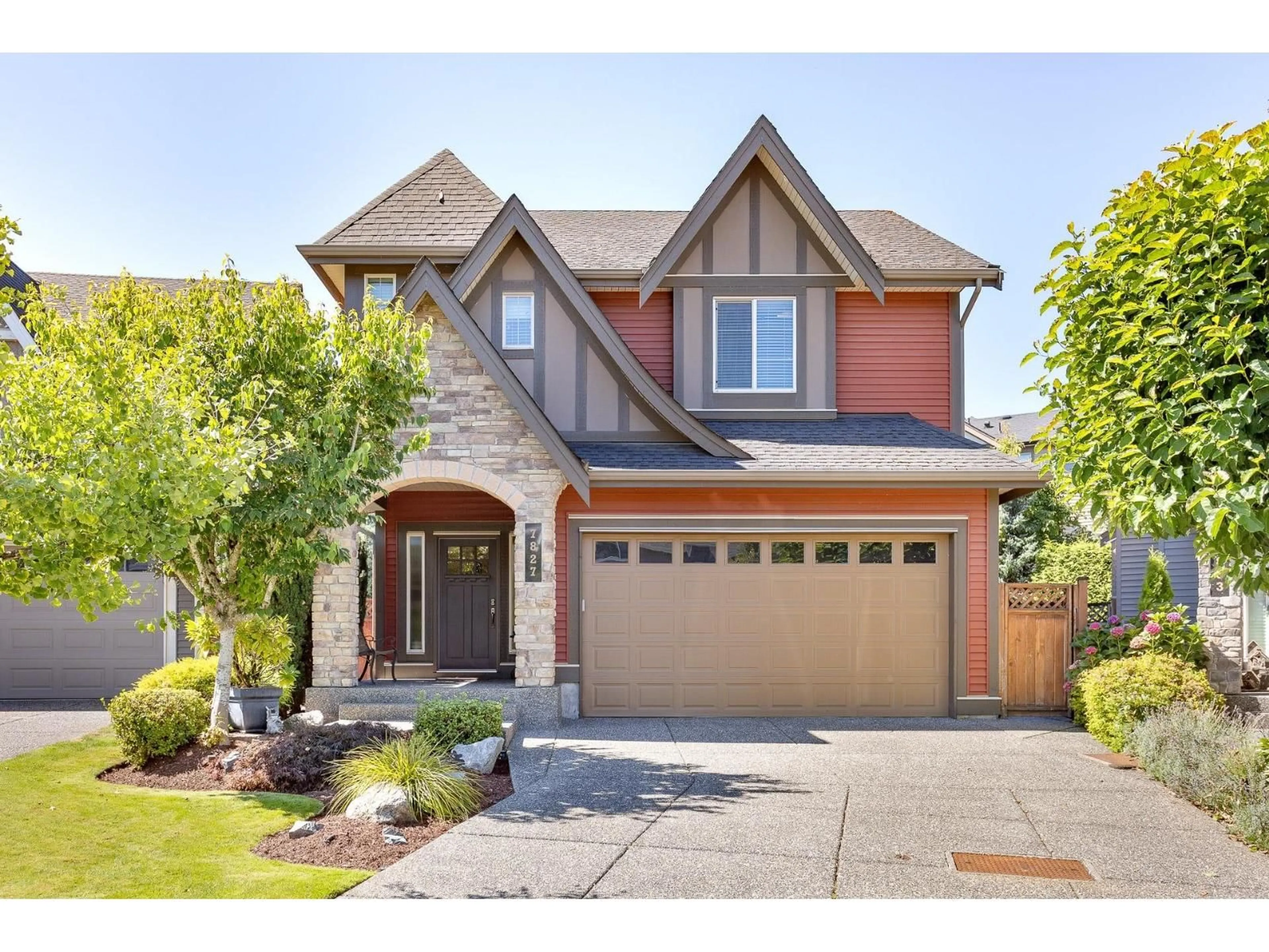 Home with brick exterior material, street for 7827 210TH, Langley British Columbia V2Y0H7
