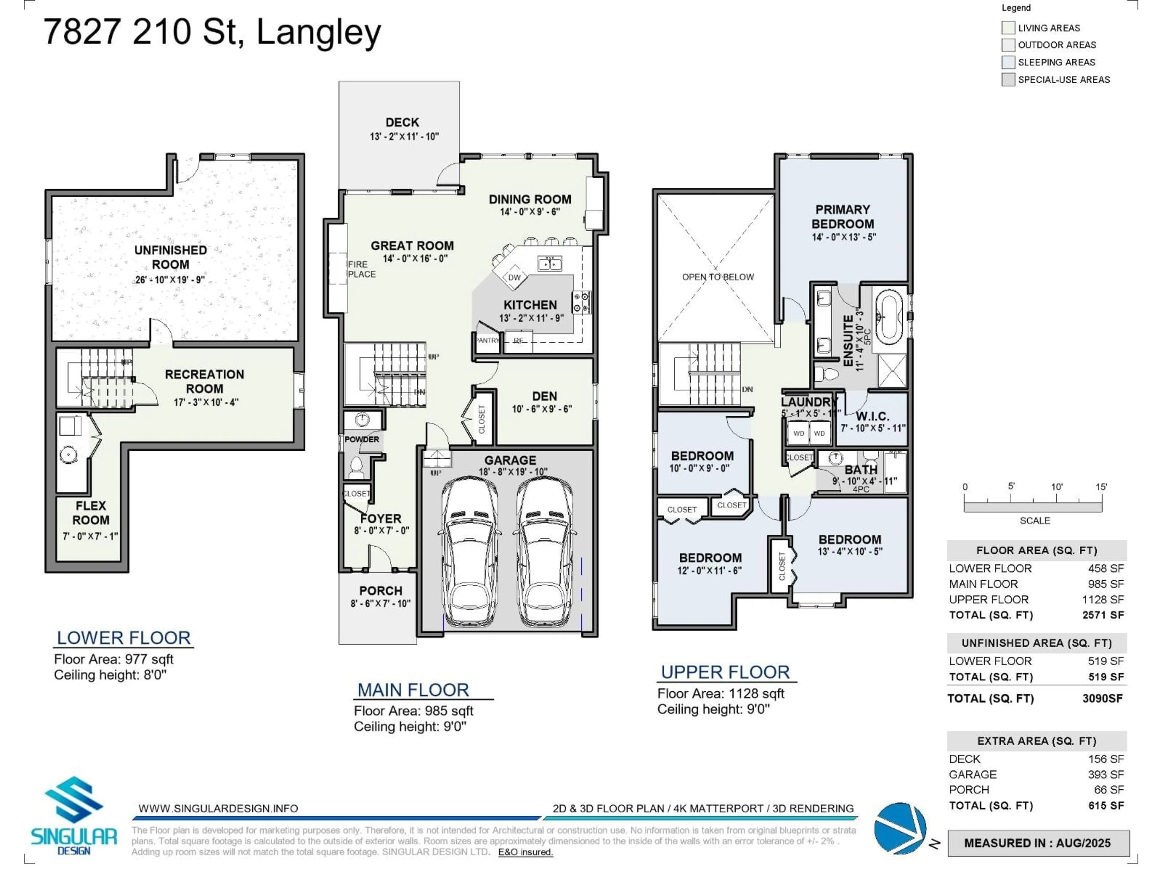 Floor plan for 7827 210TH, Langley British Columbia V2Y0H7