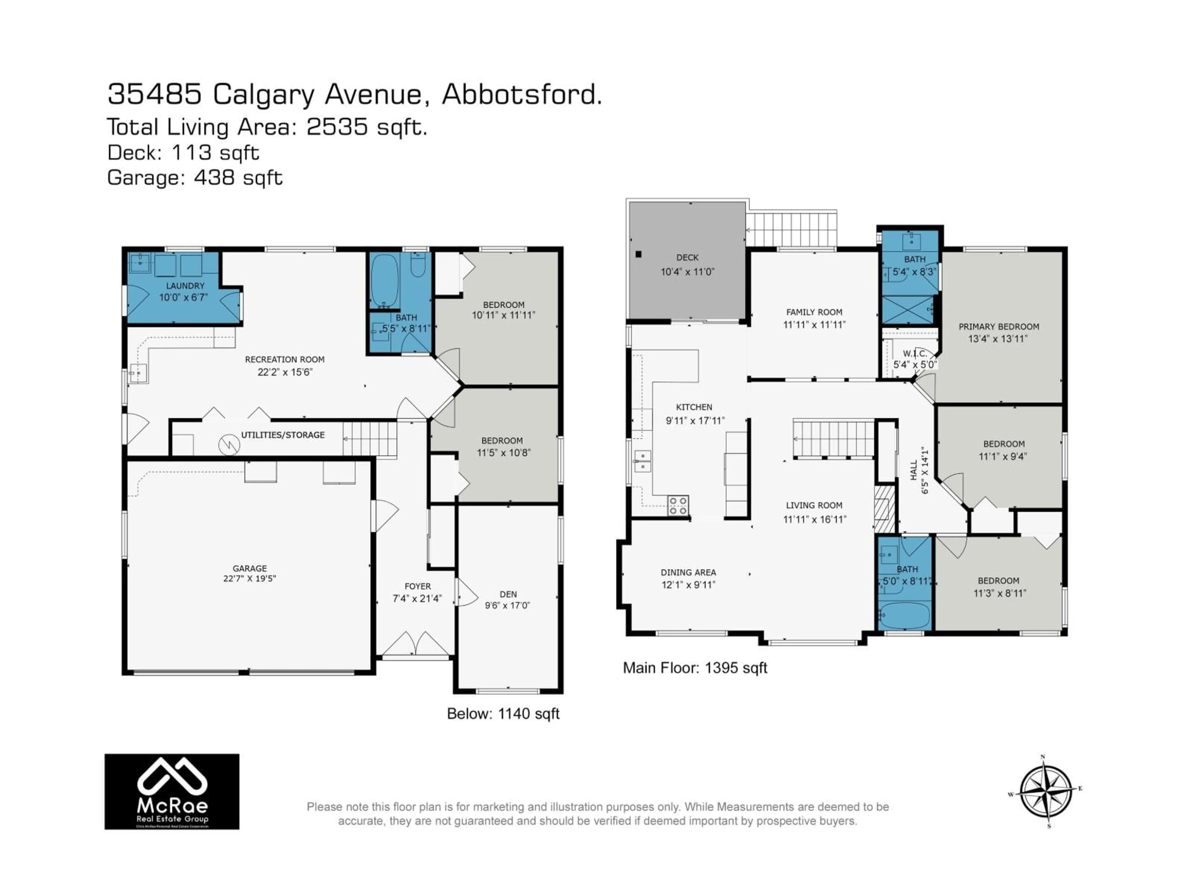 Floor plan for 35485 CALGARY, Abbotsford British Columbia V3G1J6