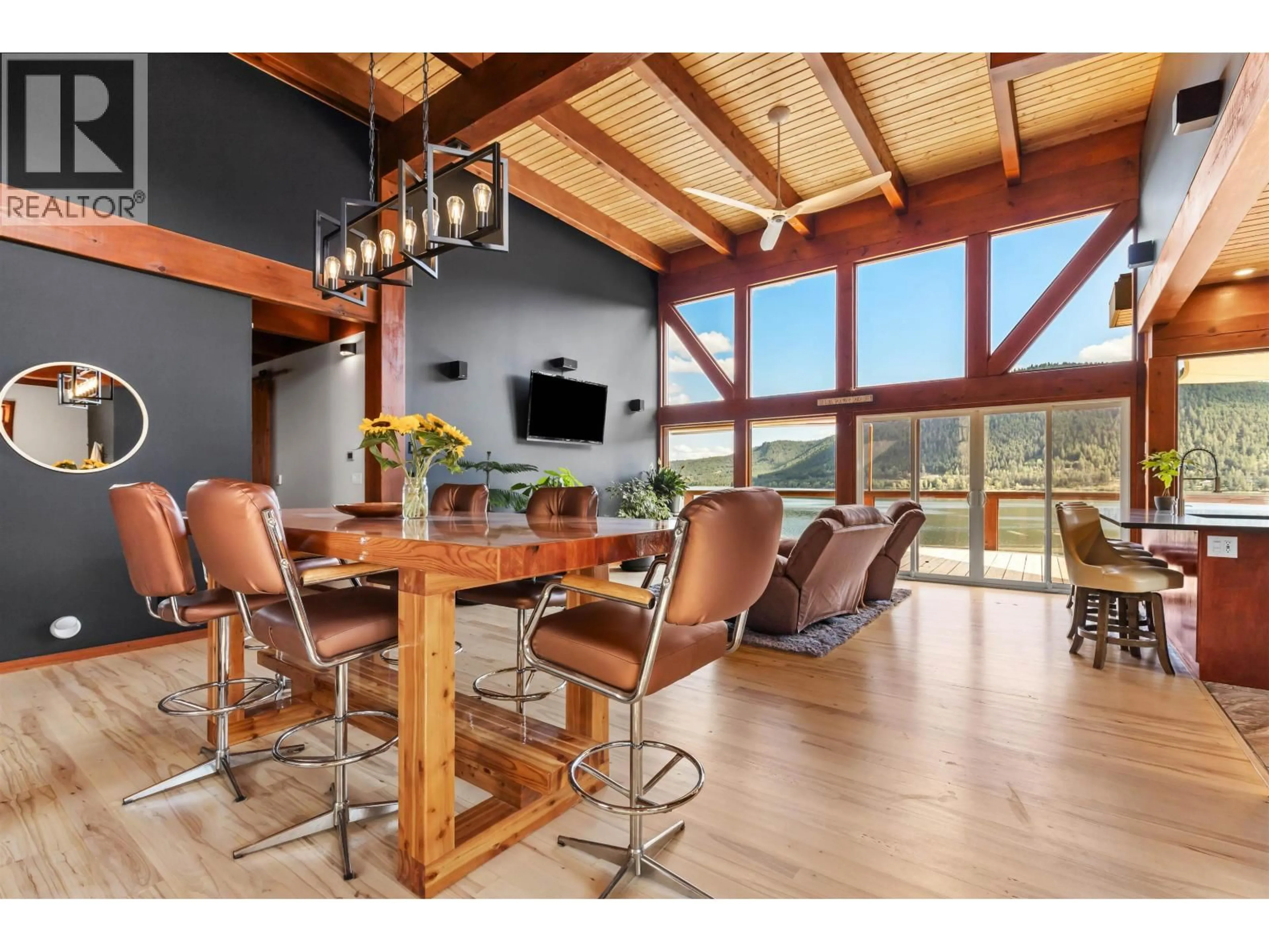 Dining room, wood/laminate floor for 1917 BASS ROAD, Williams Lake British Columbia V2G5G6