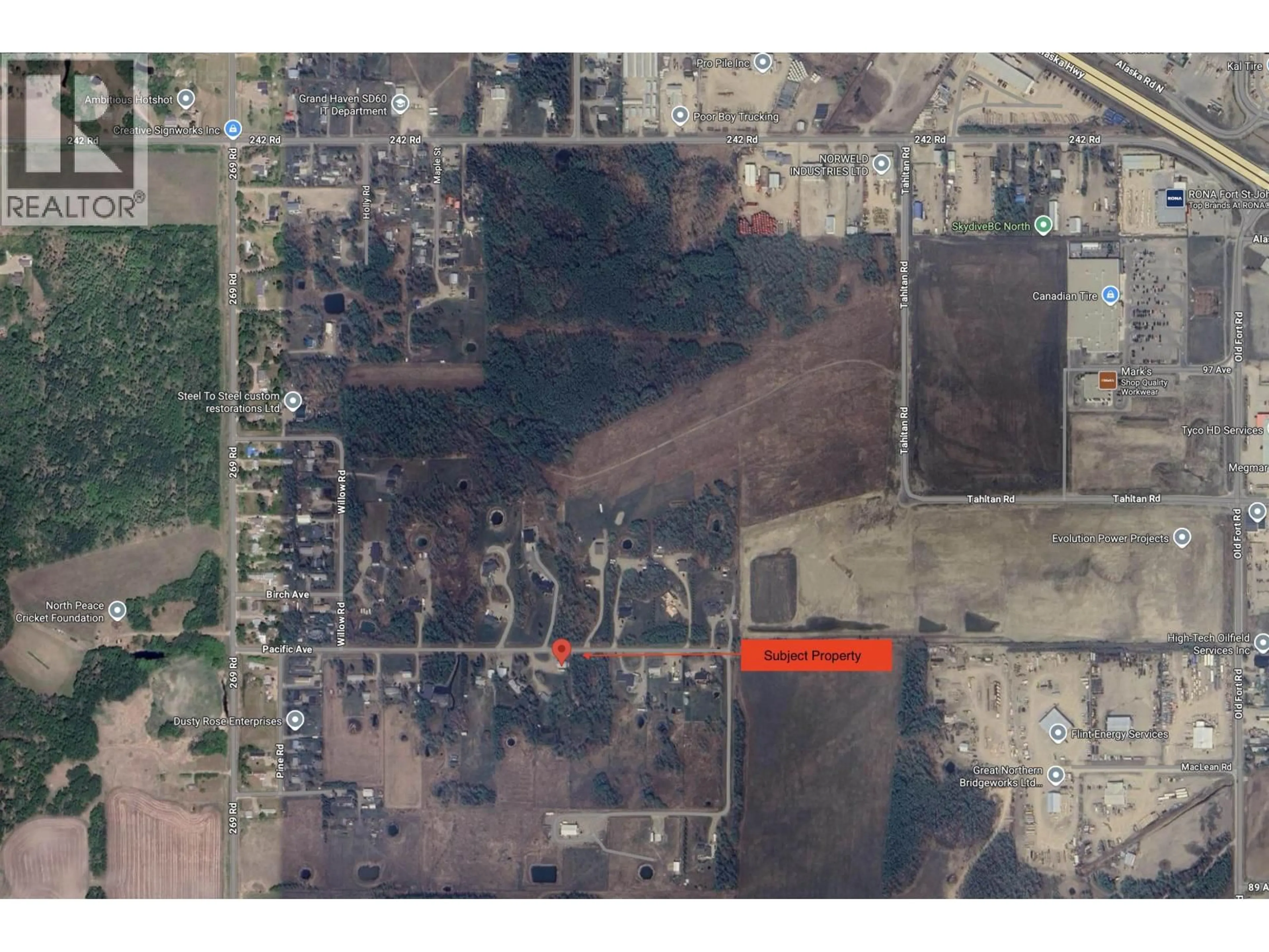Picture of a map for 12233 PACIFIC AVENUE, Fort St. John British Columbia V1J4M7