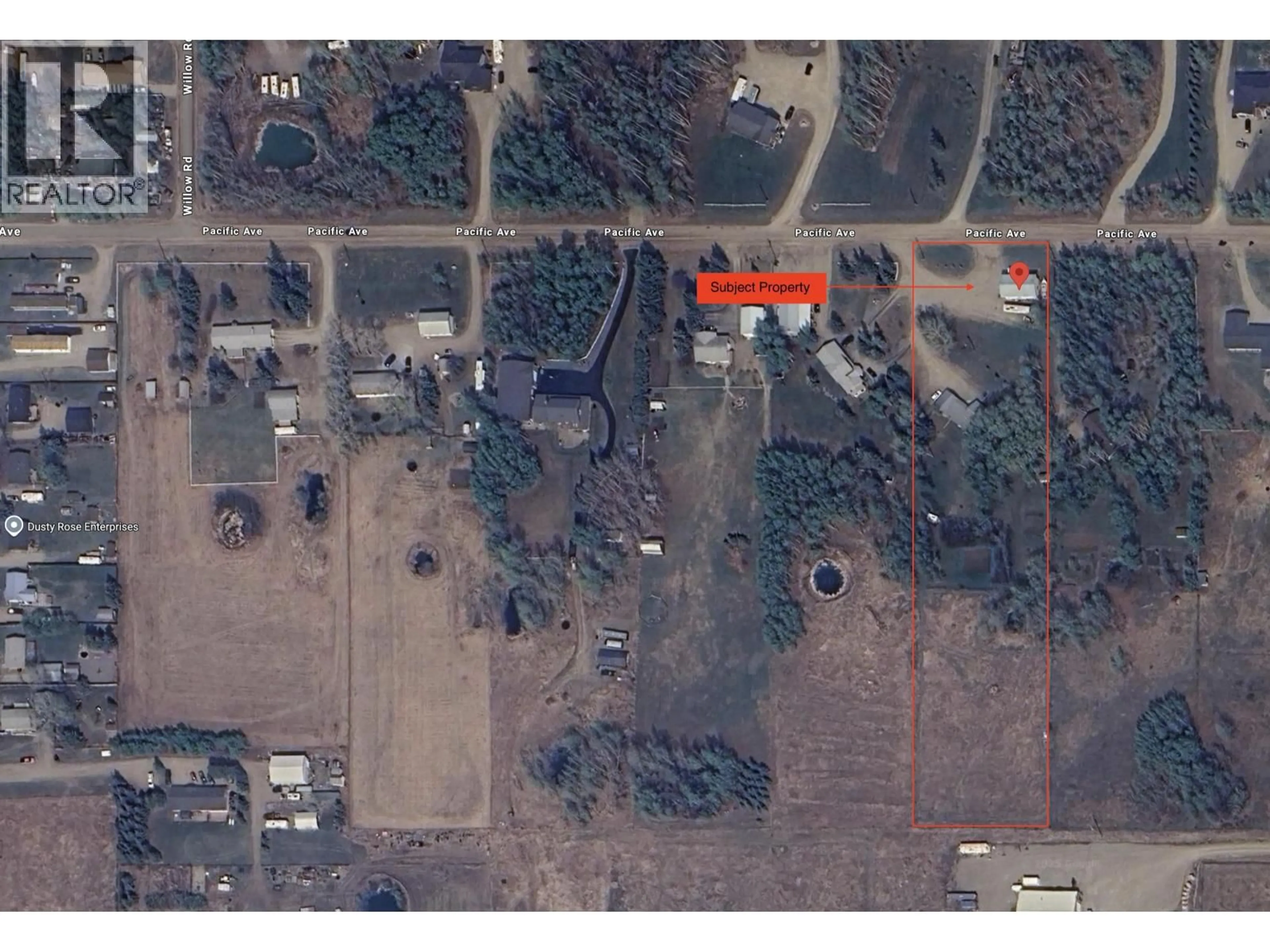 A pic from outside/outdoor area/front of a property/back of a property/a pic from drone, building for 12233 PACIFIC AVENUE, Fort St. John British Columbia V1J4M7