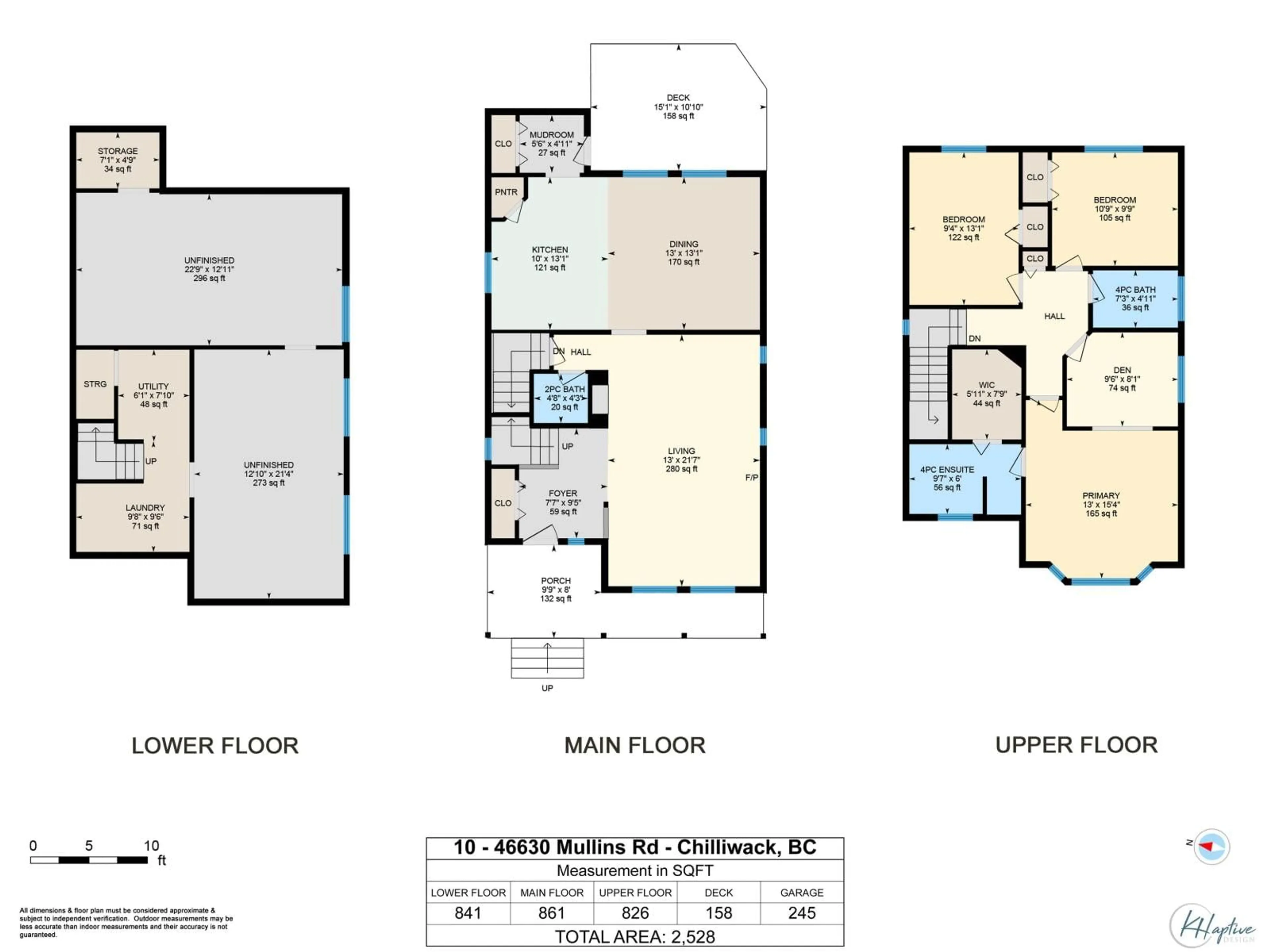 Floor plan for 10 - 46330 MULLINS ROAD, Chilliwack British Columbia V2R5N3