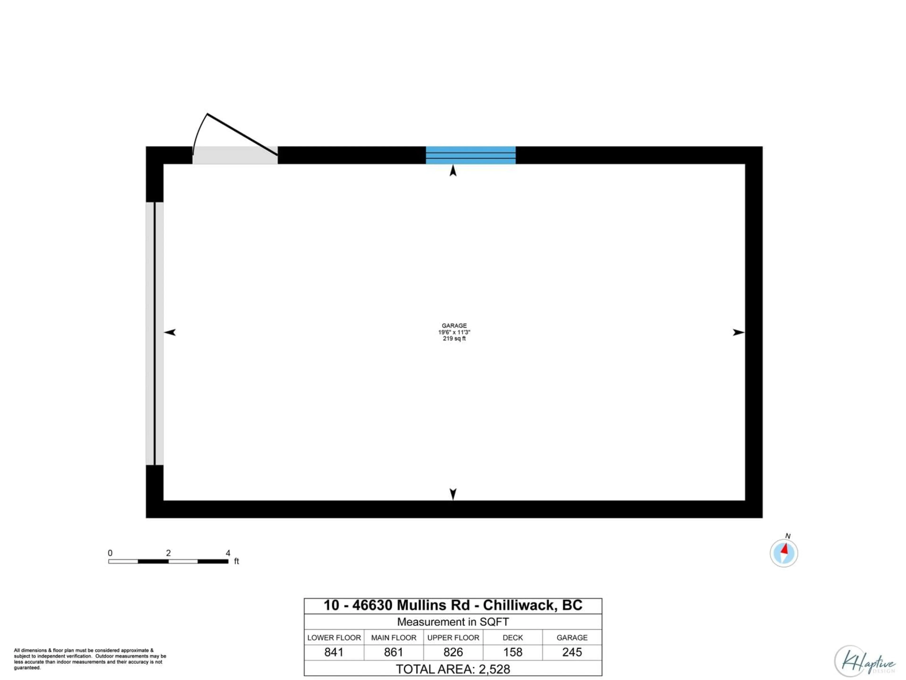 Floor plan for 10 - 46330 MULLINS ROAD, Chilliwack British Columbia V2R5N3