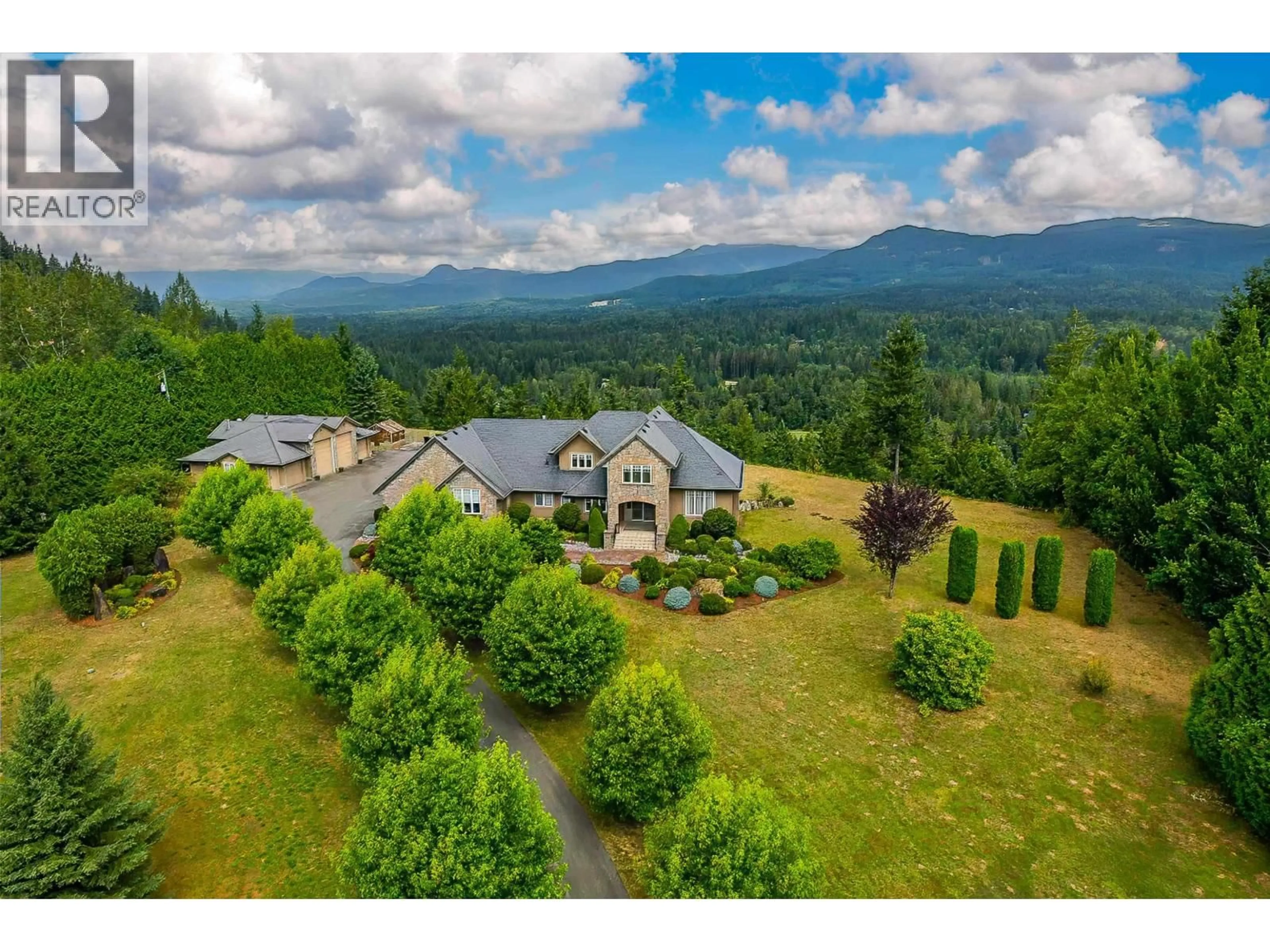 A pic from outside/outdoor area/front of a property/back of a property/a pic from drone, mountain view for 10270 ROLLEY CRESCENT, Maple Ridge British Columbia V2W1J9