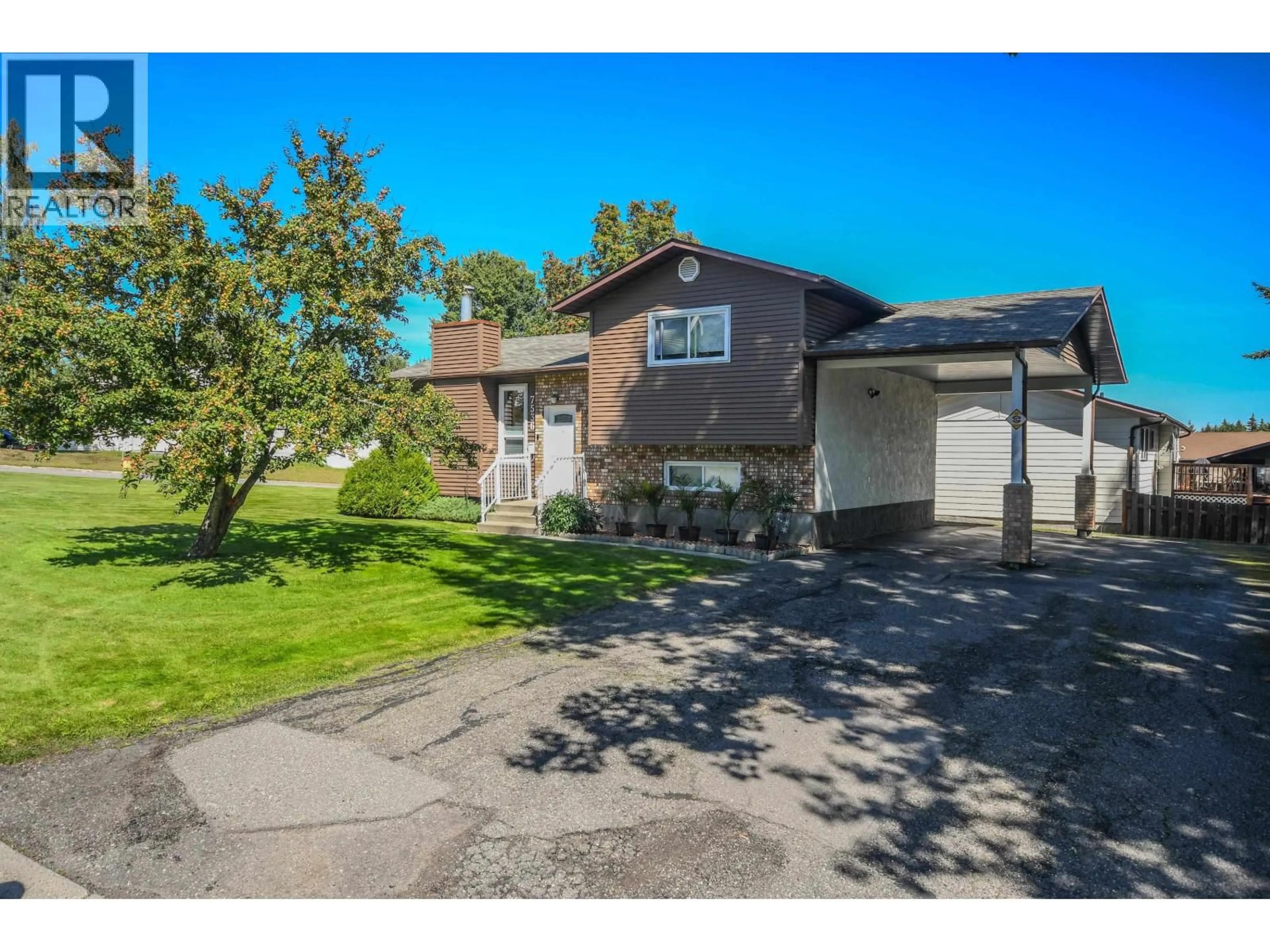 A pic from outside/outdoor area/front of a property/back of a property/a pic from drone, street for 7536 ST KEVIN PLACE, Prince George British Columbia V2N4L3