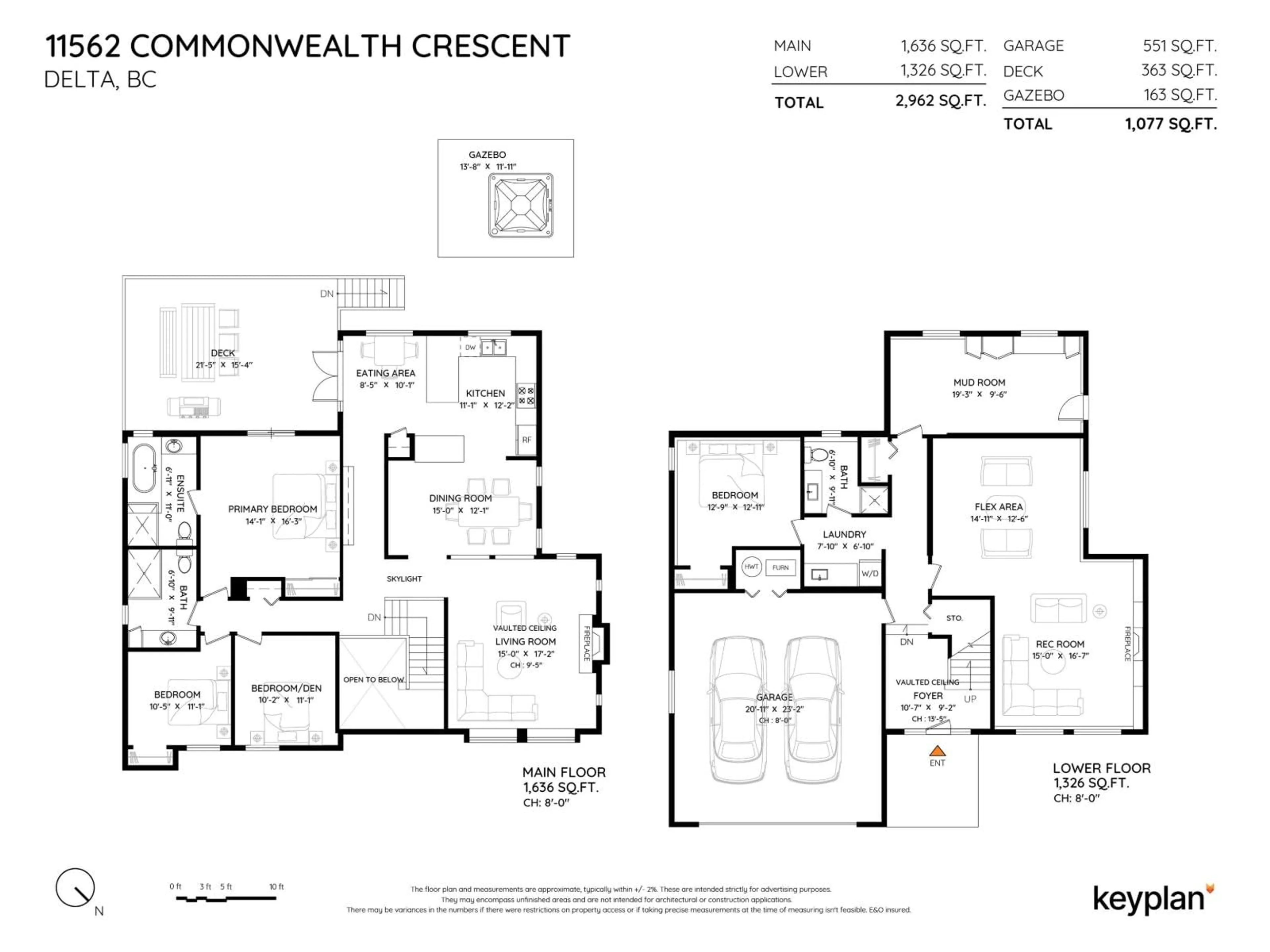 Floor plan for 11562 COMMONWEALTH, Delta British Columbia V4E2N1