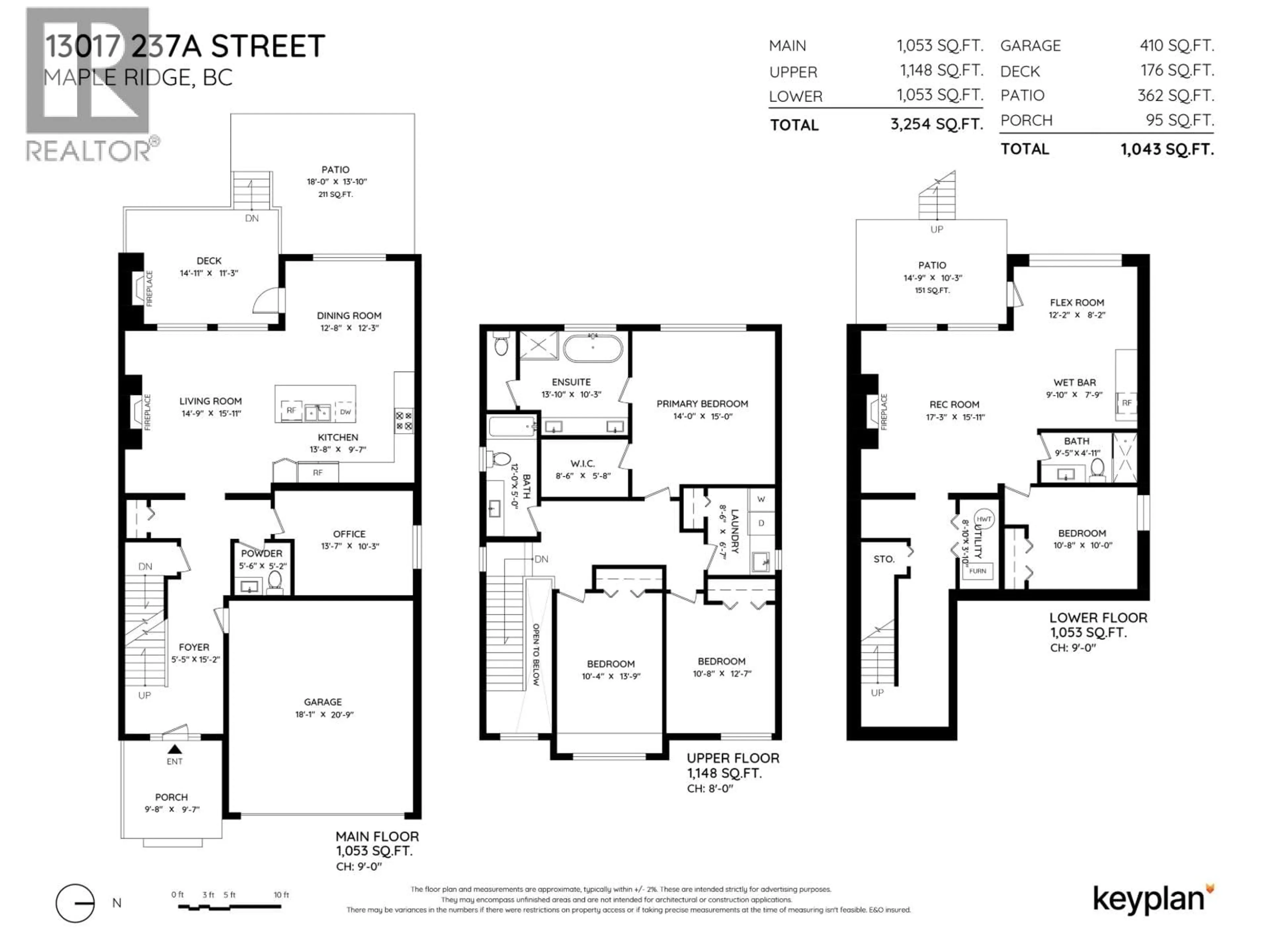 Floor plan for 13017 237A STREET, Maple Ridge British Columbia V4R2S4