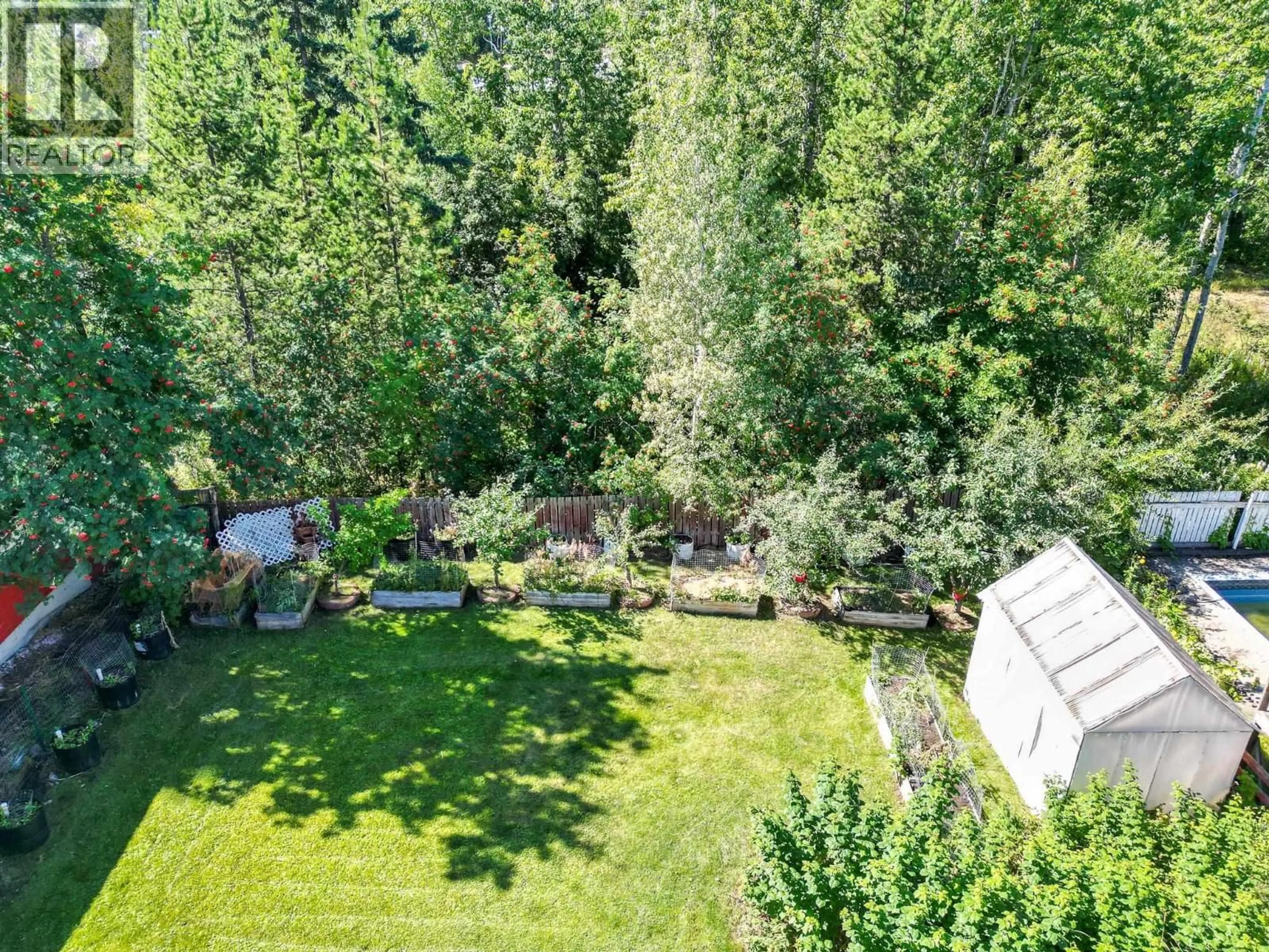 A pic from outside/outdoor area/front of a property/back of a property/a pic from drone, forest/trees view for 1157 BABINE CRESCENT, Prince George British Columbia V2M3X7